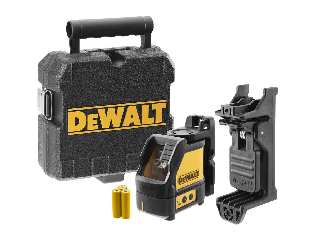 DeWalt Kreuzlinienlaser gruen, (Set), Reichweite: 20 m, Selbstnivellierung bis ±4°