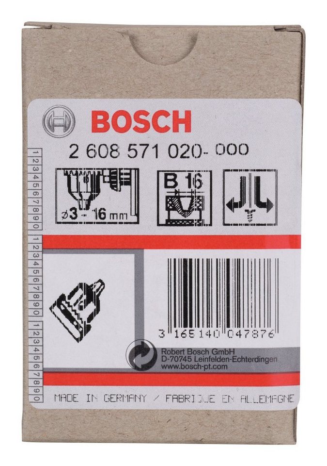 Thumbnail - BOSCH Bohrfutter, Zahnkranzbohrfutter B-16 - 3 - 16 mm