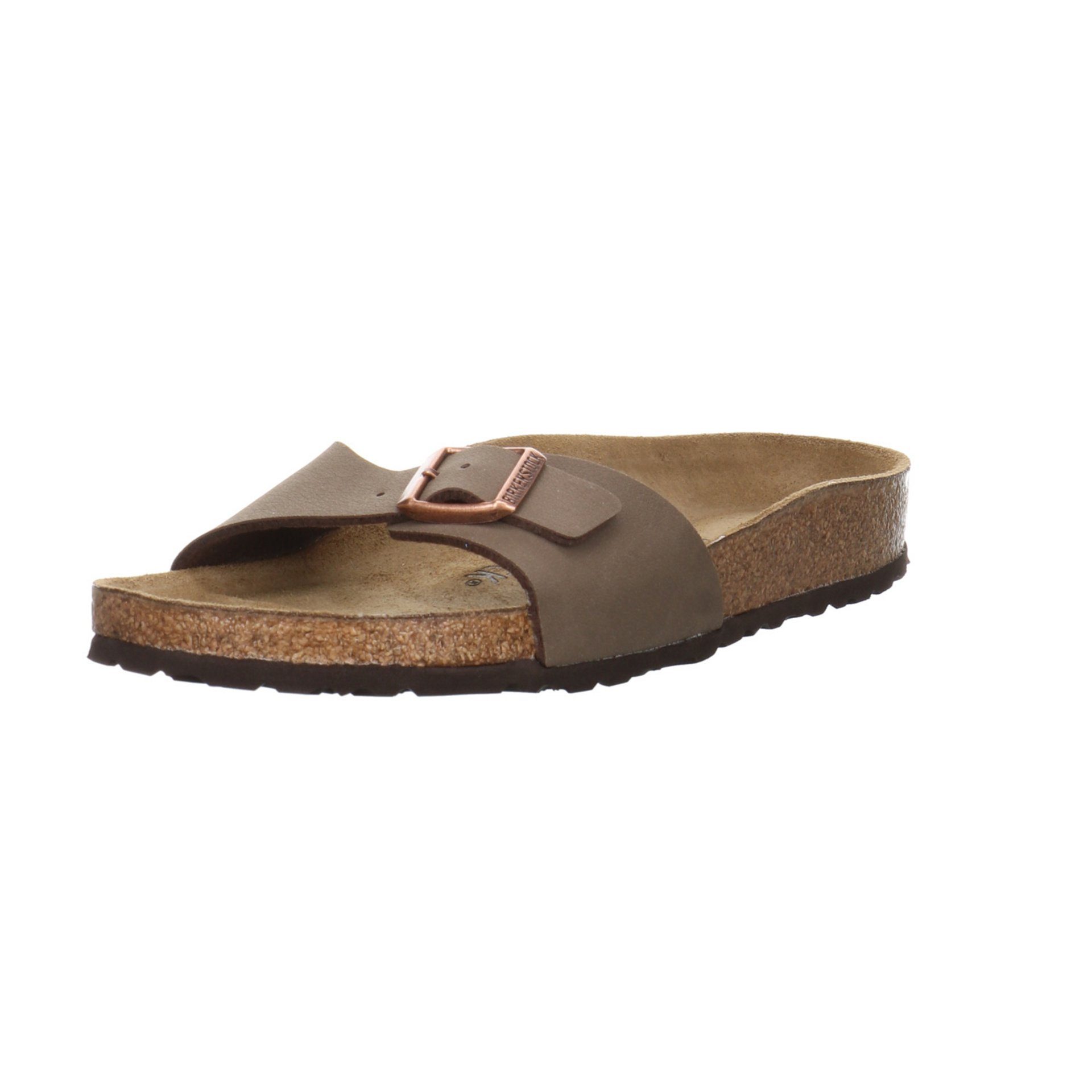 Birkenstock Pantolette Sandalen Synthetik Pantolette Pantoletten (Schmal) Damen Mocca Madrid