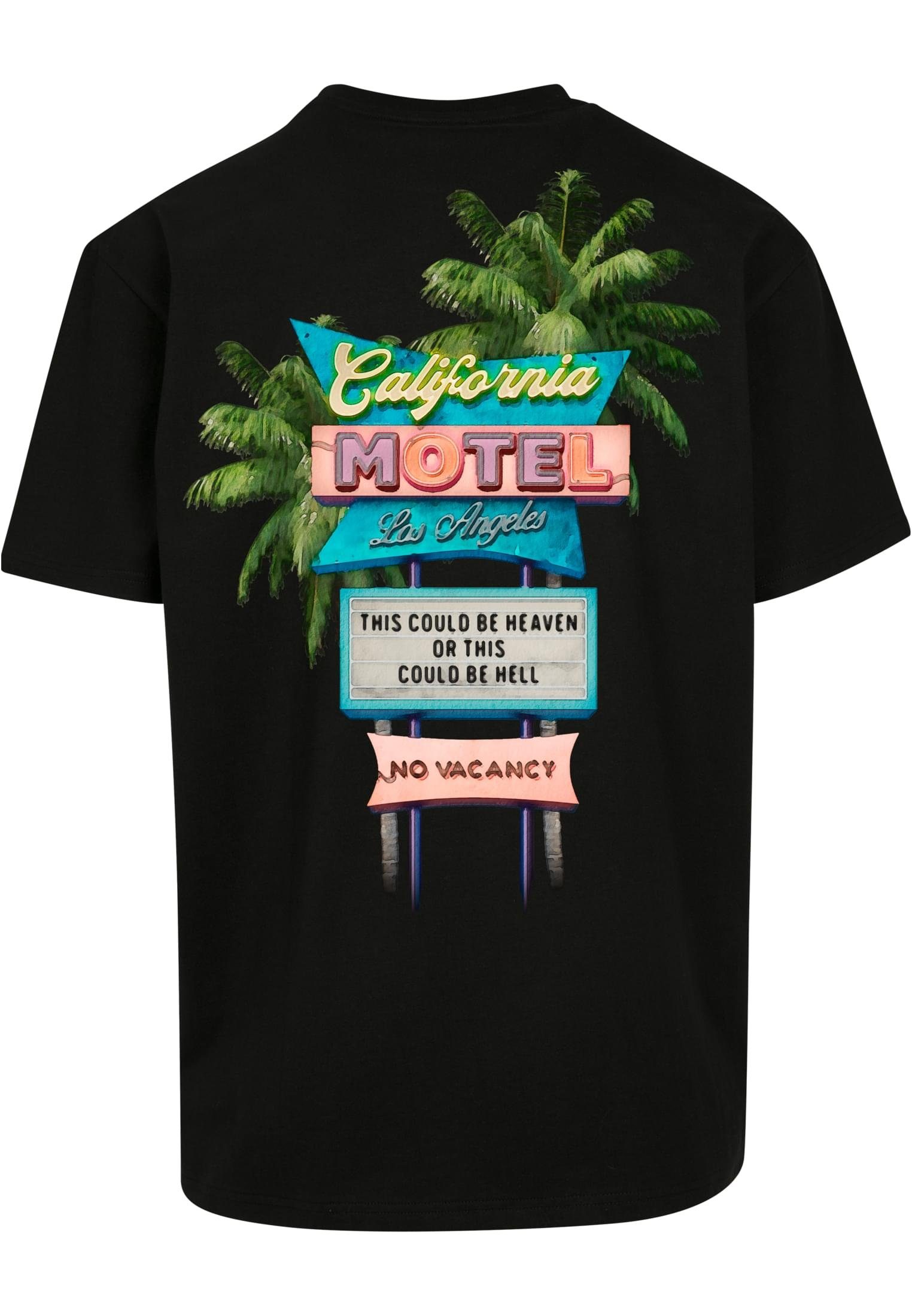 Herren California black Upscale Tee by Oversize Motel Mister (1-tlg) Tee Kurzarmshirt