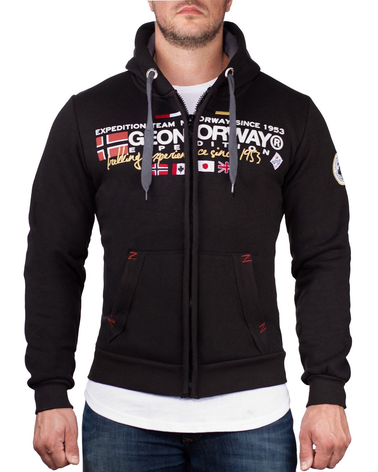 Geographical Norway Kapuzensweatjacke Herren Hoodie bagaliator (1-tlg) Design Aufdruck