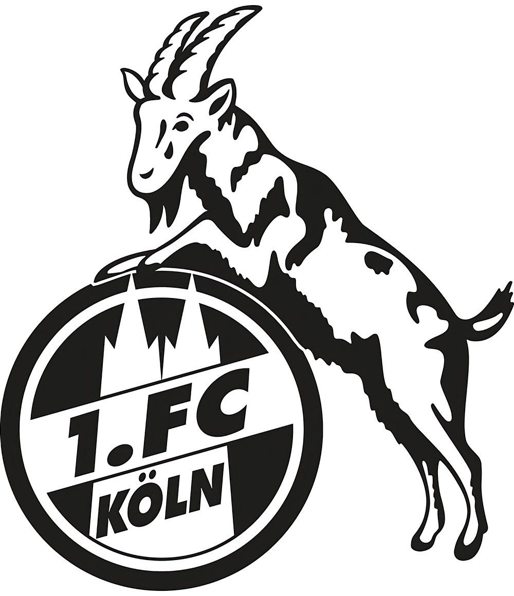 1. FC Köln Aufkleber Aufkleber transparent