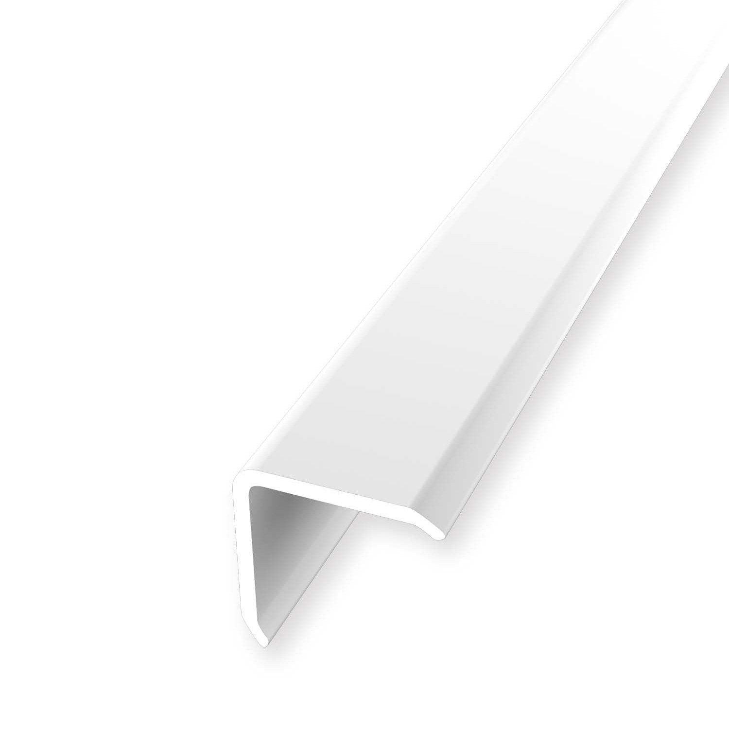 Küberit Eckprofil 20 x 20 x 2500 mm Aluminium Eckschutzwinkel Weiß Ungebohr günstig online kaufen