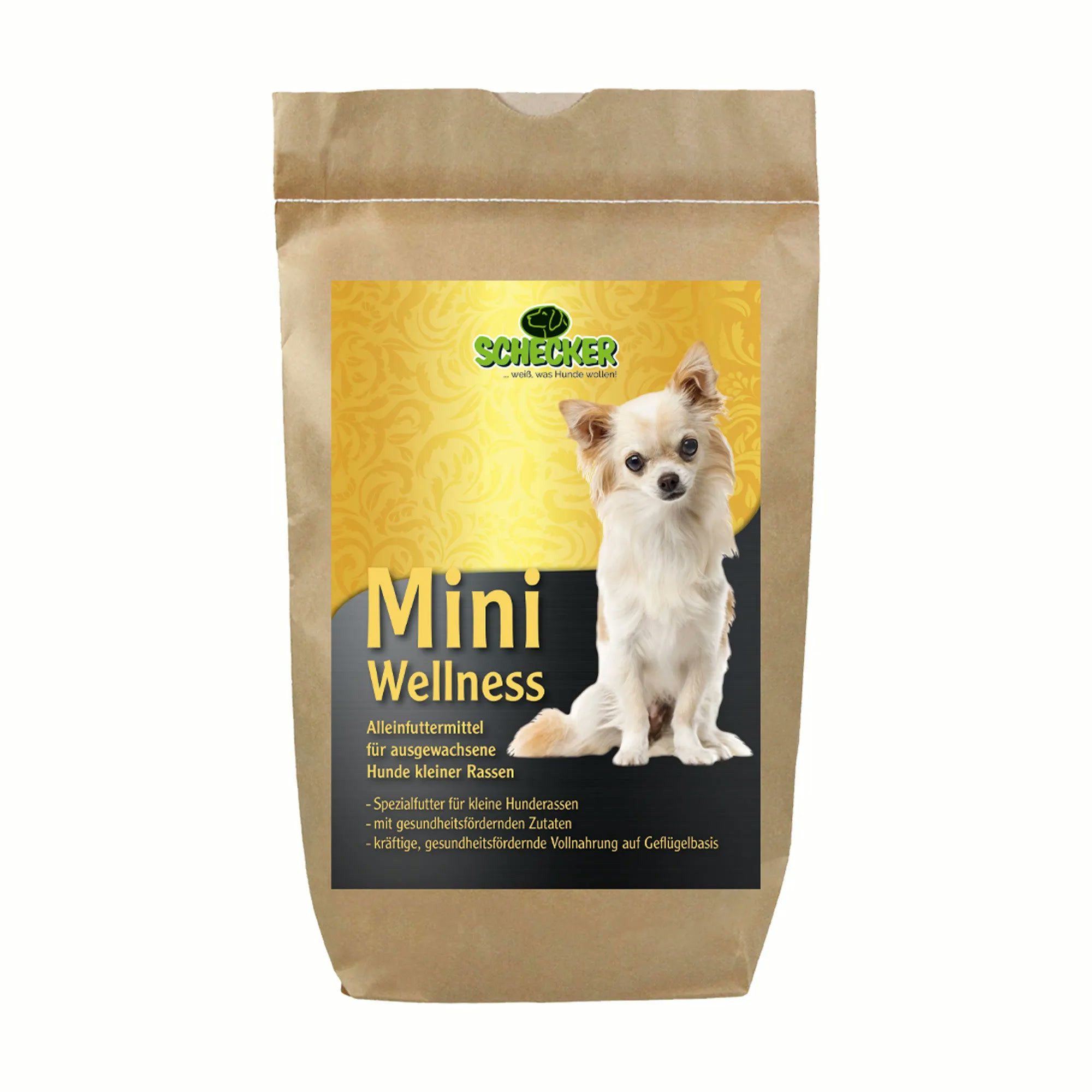 Schecker Schecker Trockenfutter Mini Wellness, Hauptfutter für: Hunde, Speziell für kleine Hunde