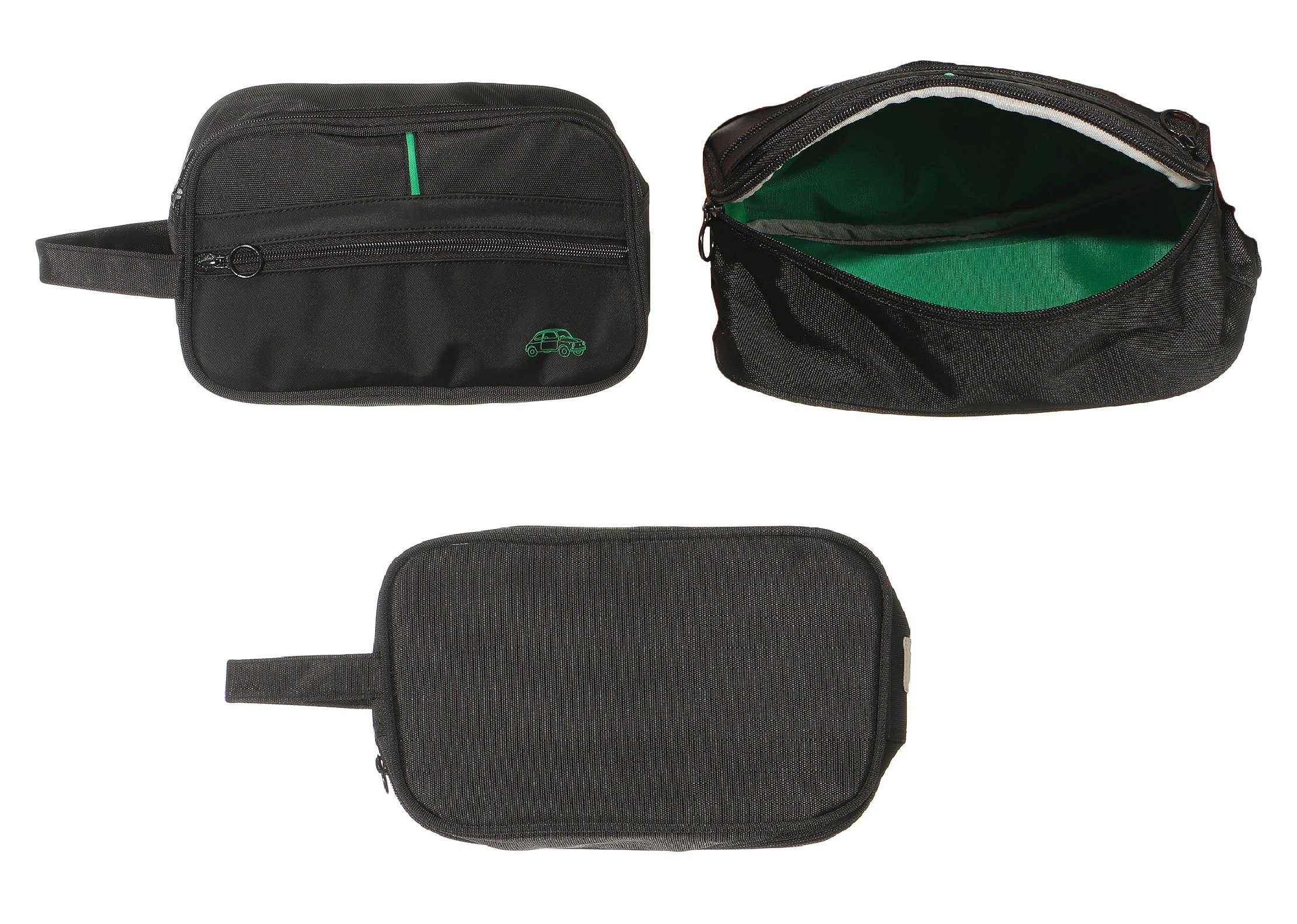 Kulturbeutel Fiat 500 Beauty Case Waschbeutel Kulturtasche Farbe: schwarz
