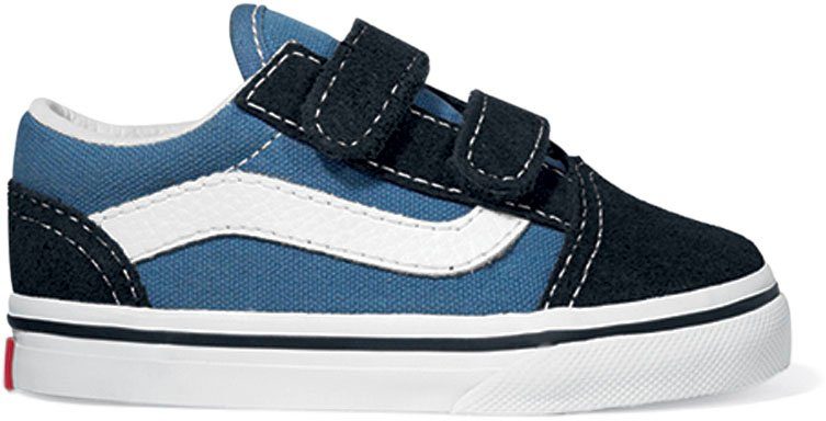 blau Old Sneaker Vans Skool Klettverschluss für mit Kleinkinder