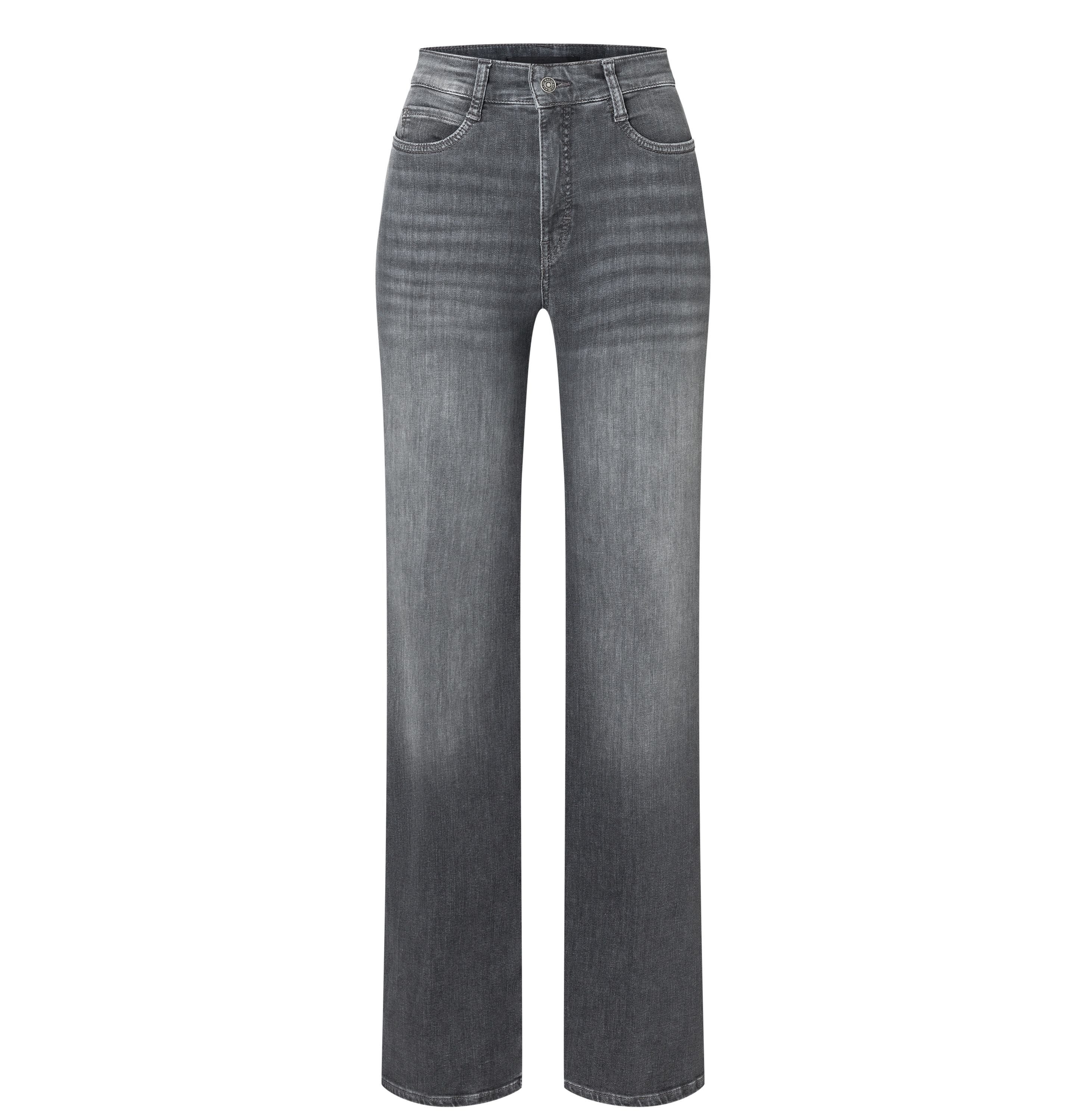 MAC Straight-Jeans Mac Damen Jeans Hose Wide Authentic Stretch Denim Grey 5 günstig online kaufen