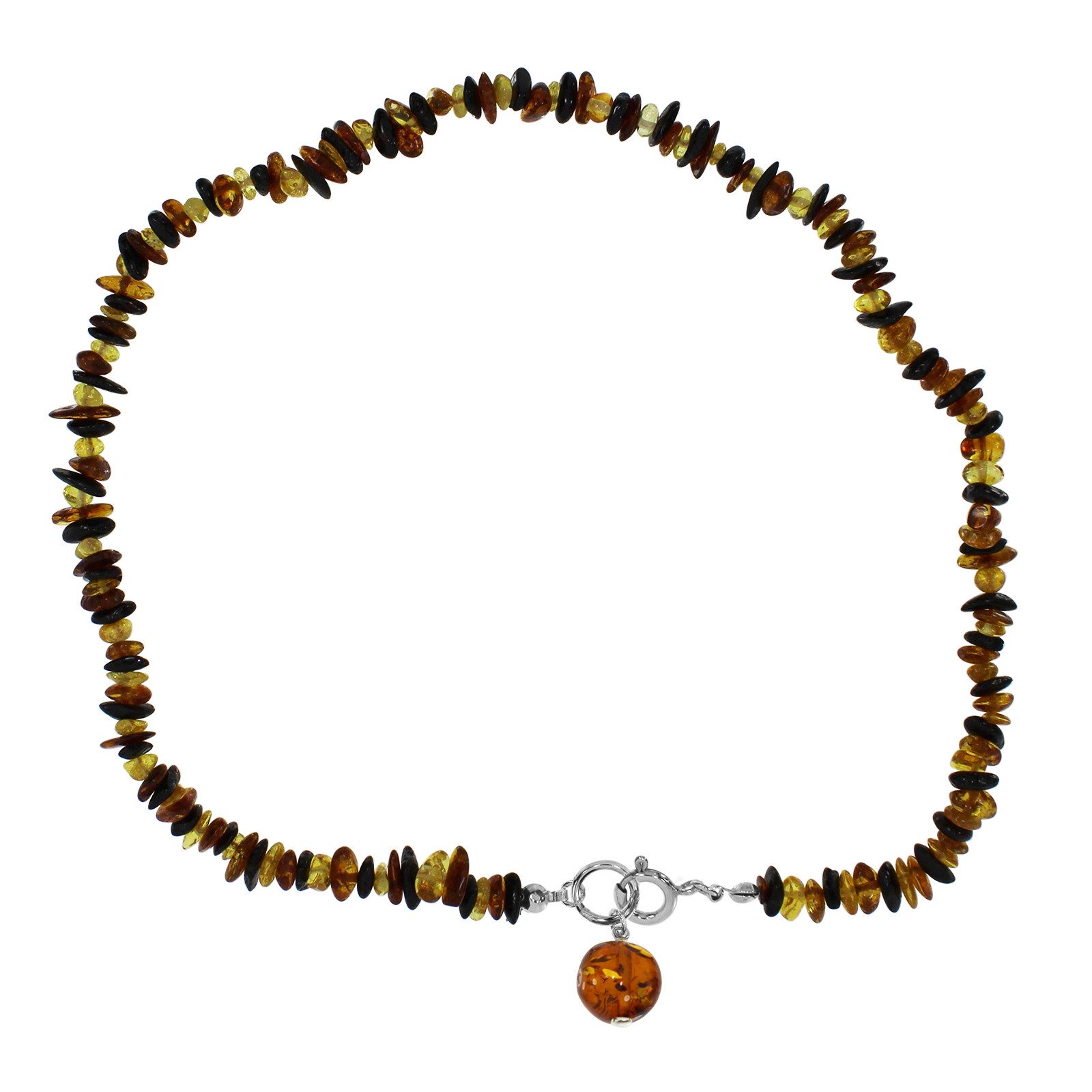 Valentinstagsgeschenk OSTSEE-SCHMUCK Gliederkette Kette Kugel 12 mm Kette Kugel 12 mm (1-tlg), braun