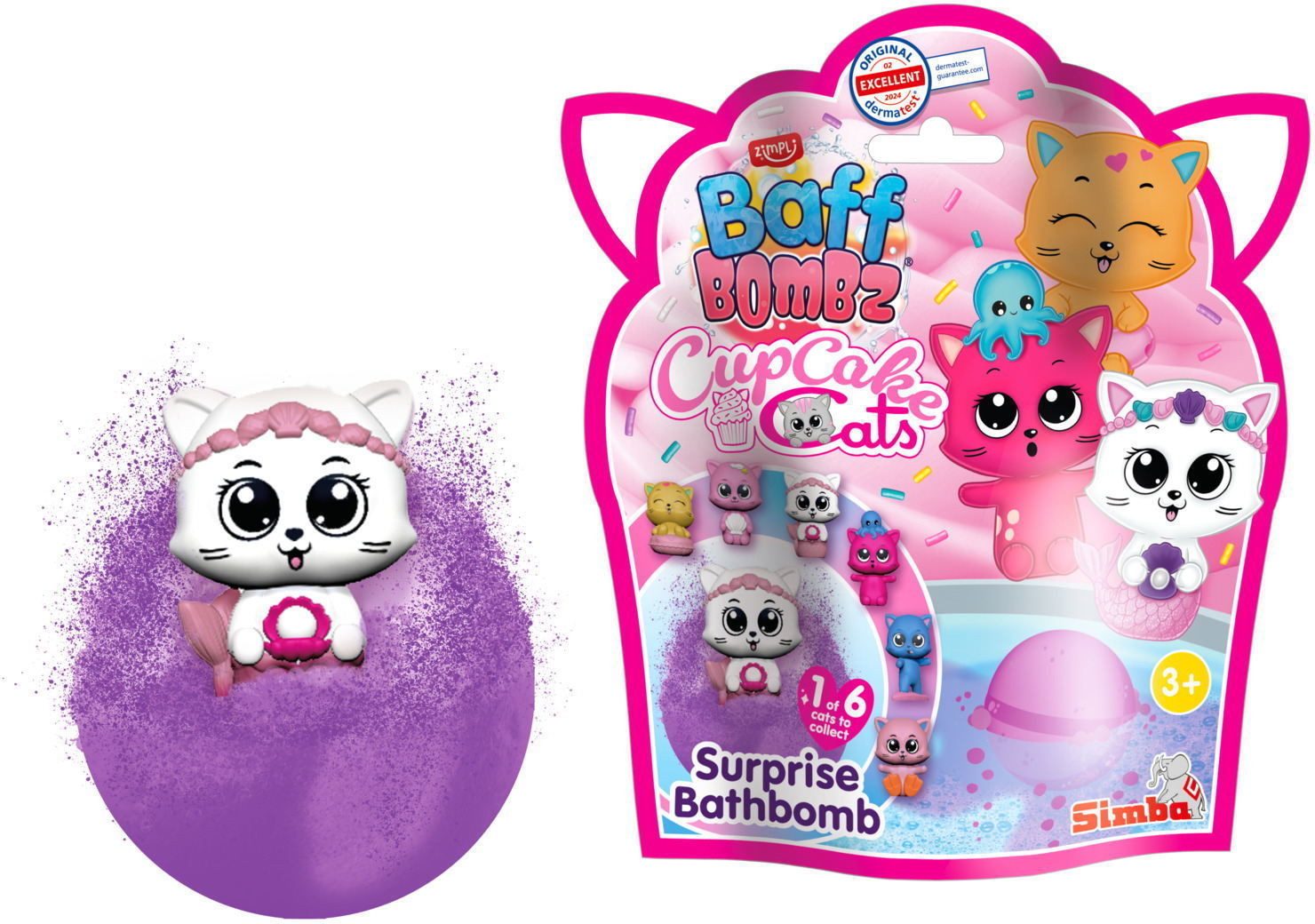SIMBA Badespielzeug Badewanne Badebombe Baff Bombz CupCakeCats Surprise 1 von 6 105950570