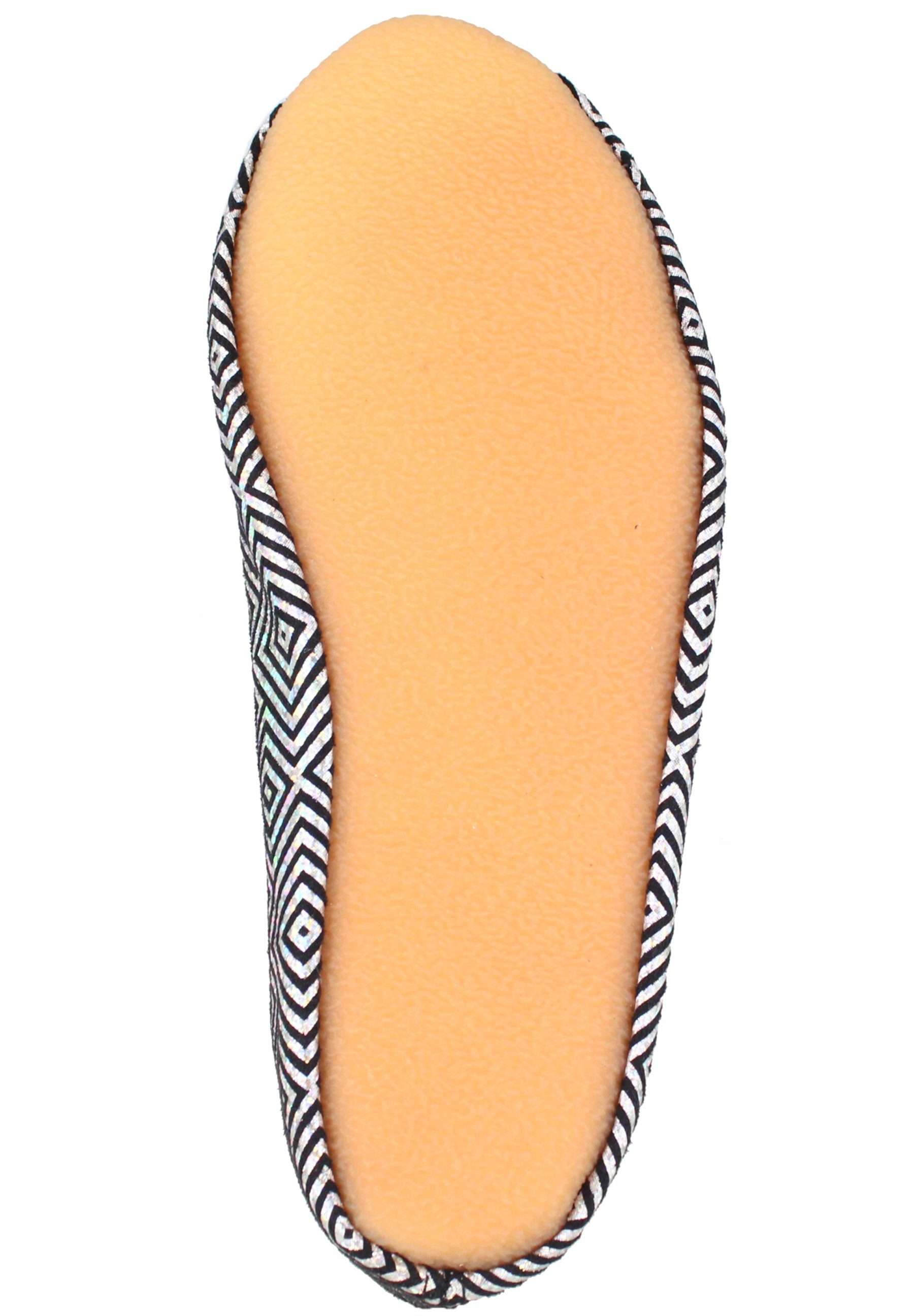 Beck Schläppchen Silver Star Gymnastikschuh (bis Gr. 42 erhältlich, für Sport und Zuhause) mit rutschfester Gummi-Laufsohle
