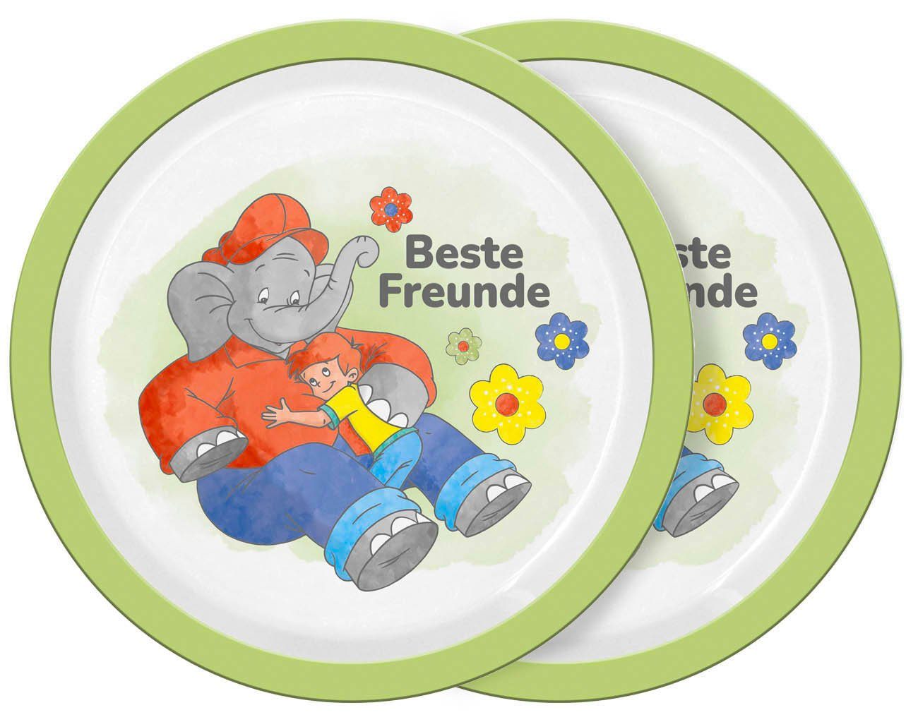 Frühstücksteller Benjamin Blümchen 2er Set