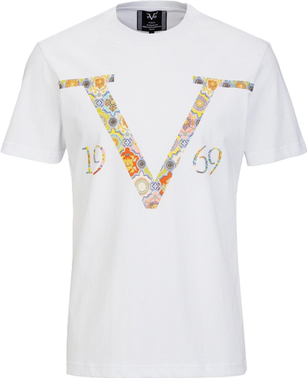 19V69 ITALIA T-Shirt Rafael Baroque - Herrenshirt - Kurzarmshirt - Shirt mit Logodruck