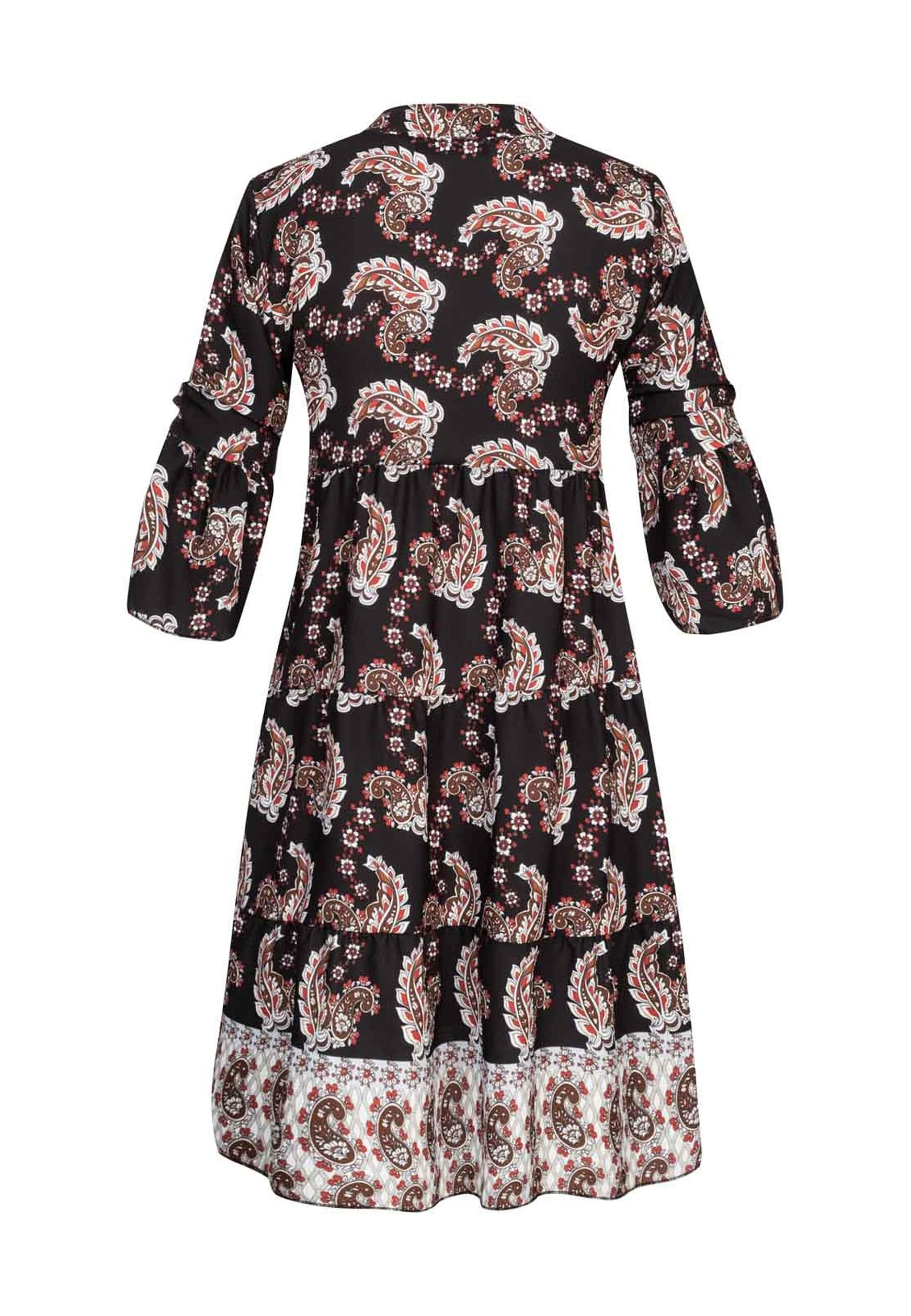 CLOUD 5IVE Shirtkleid CLOUD 5IVE Paisley Kleid mit V-Neck und All Over Prin günstig online kaufen