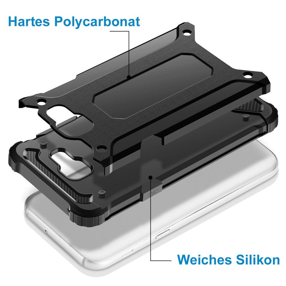 FITSU Handyhülle Outdoor Case für Samsung Galaxy Hülle Robuste Schutzhülle Cover Bumper, Hülle für Samsung Galaxy S24, S23, S23 FE, S22, S21, S20, S9, S8, S7