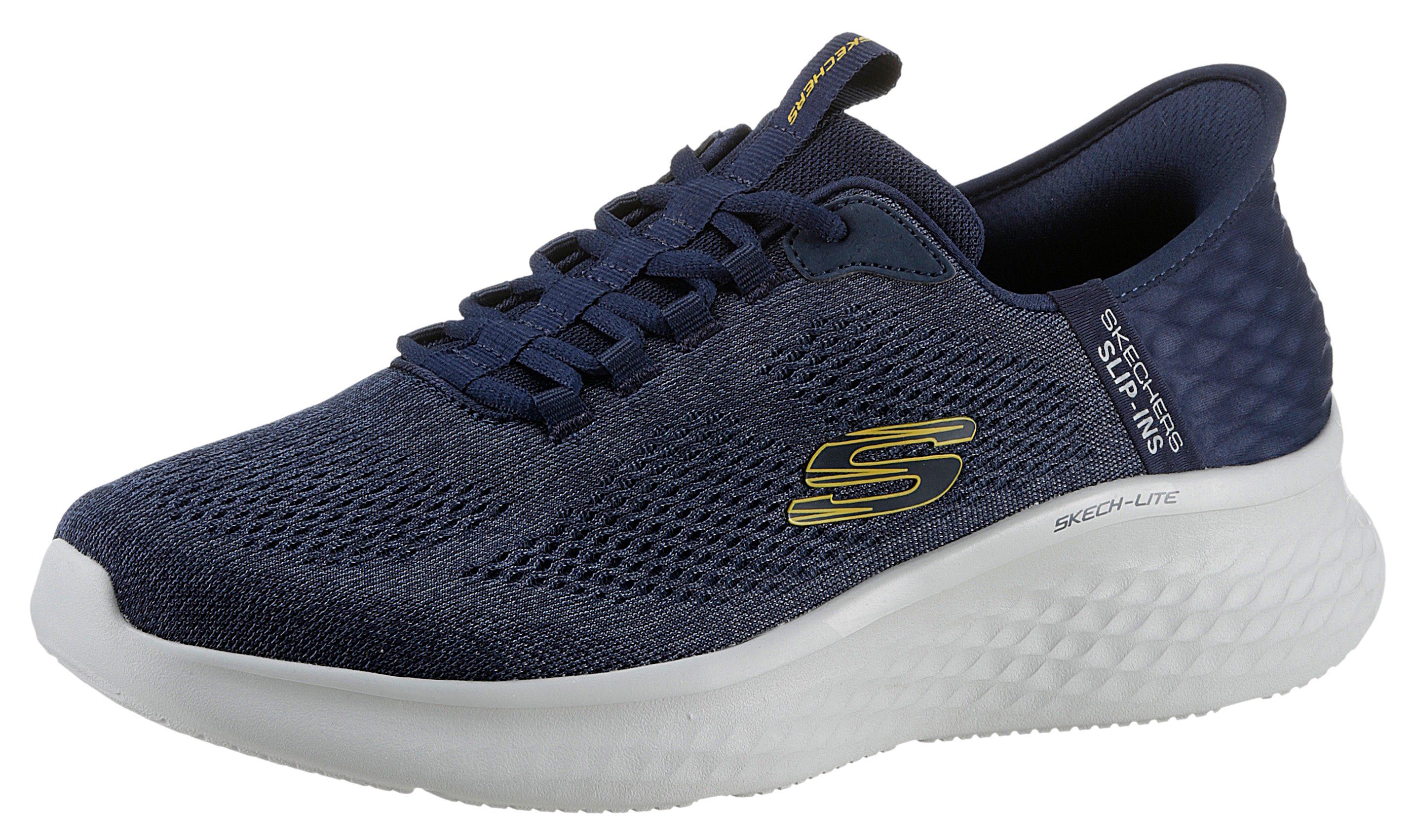 Skechers SKECH-LITE PRO-PRIMEBASE Slip-On Sneaker Slipper, Trainingsschuh, Freizeitschuh mit dezenten Kontrastdetails