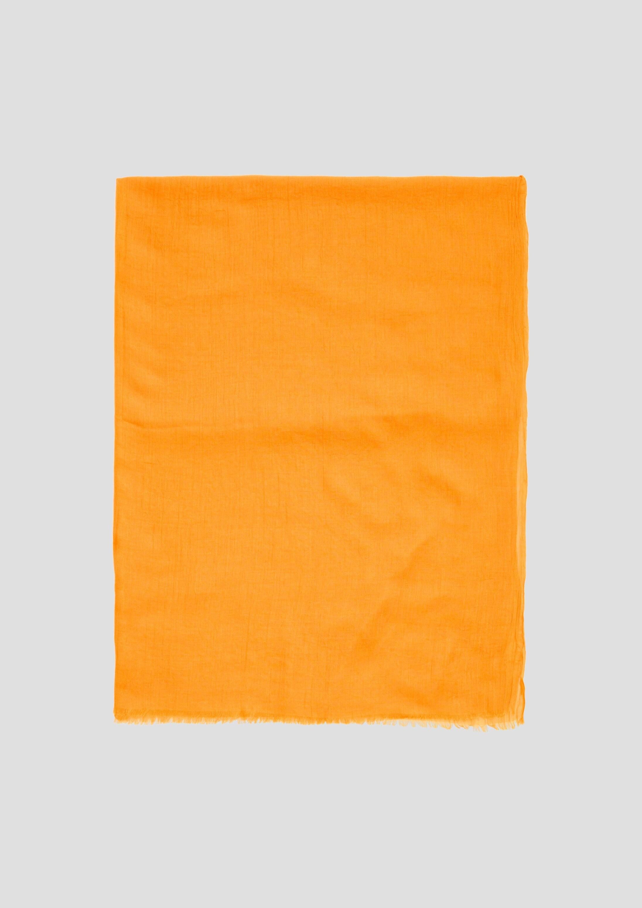 s.Oliver Schal Tuch, Unifarbener Schal aus leichtem Polyester