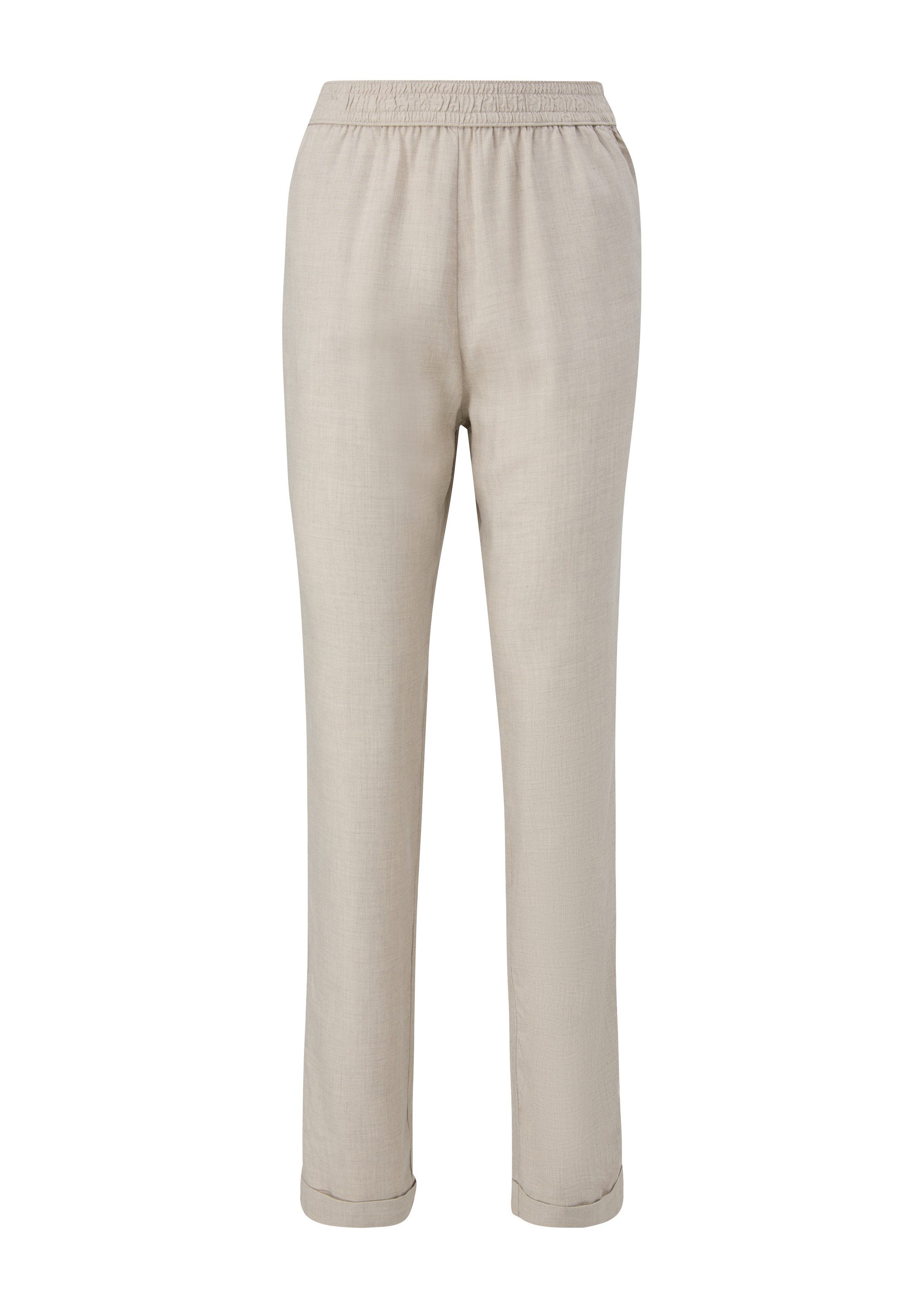 QS Chinos Hose Jogpant aus reiner Viskose