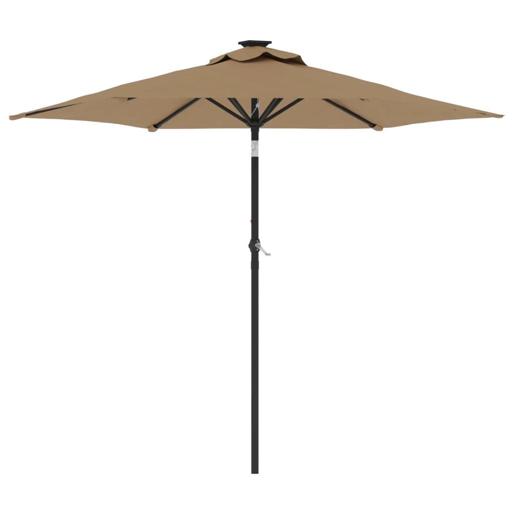 vidaXL Sonnenschirm Sonnenschirm mit Stahlmast Taupe günstig online kaufen