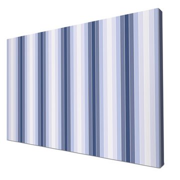 wandmotiv24 Leinwandbild Mattes Blau Muster, Abstrakt (1 St), Wandbild, Wanddeko, Leinwandbilder in versch. Größen