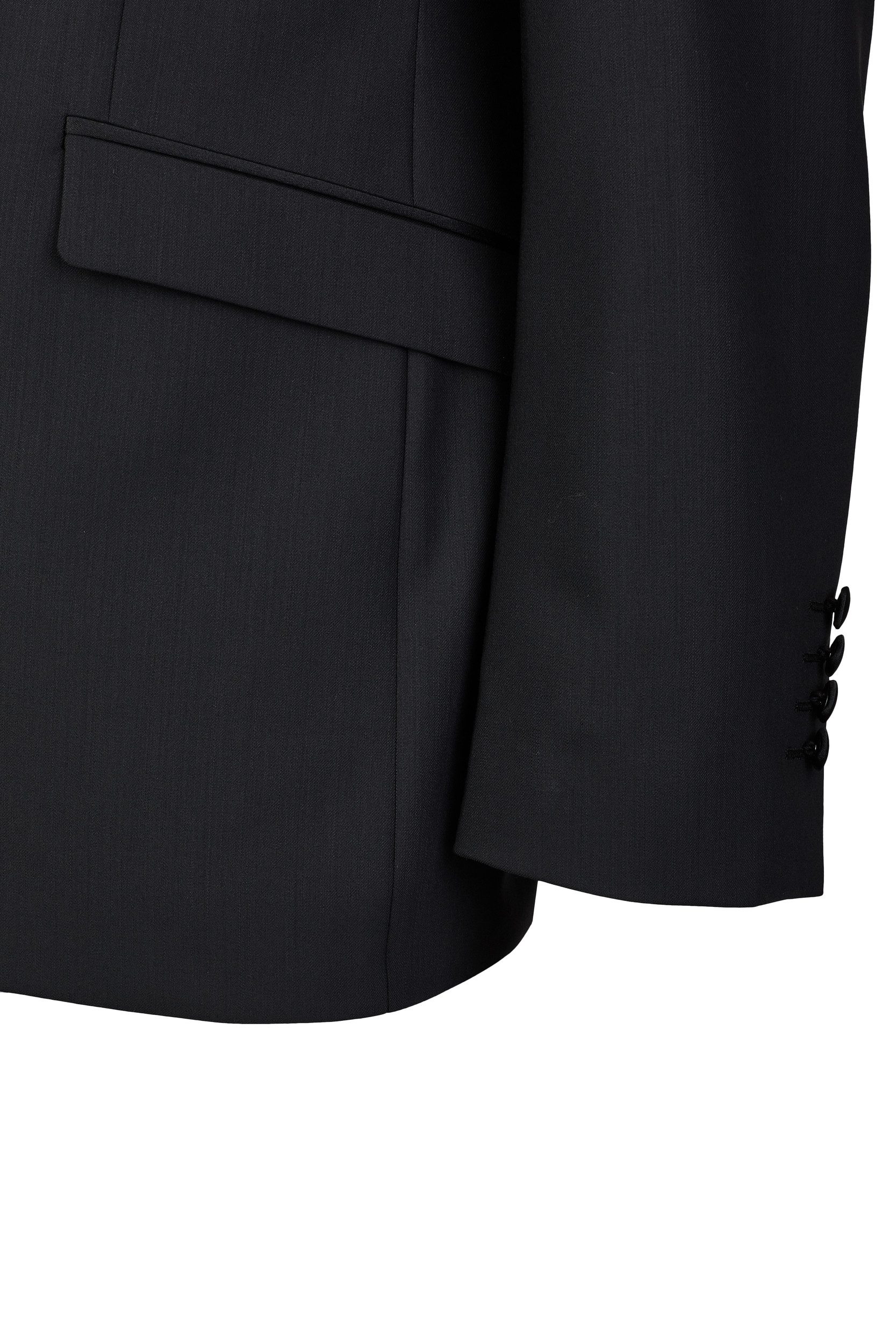 Wilvorst Sakko Wilvorst CLASSICs Herren Smokingsakko Modern Fit Schwarz