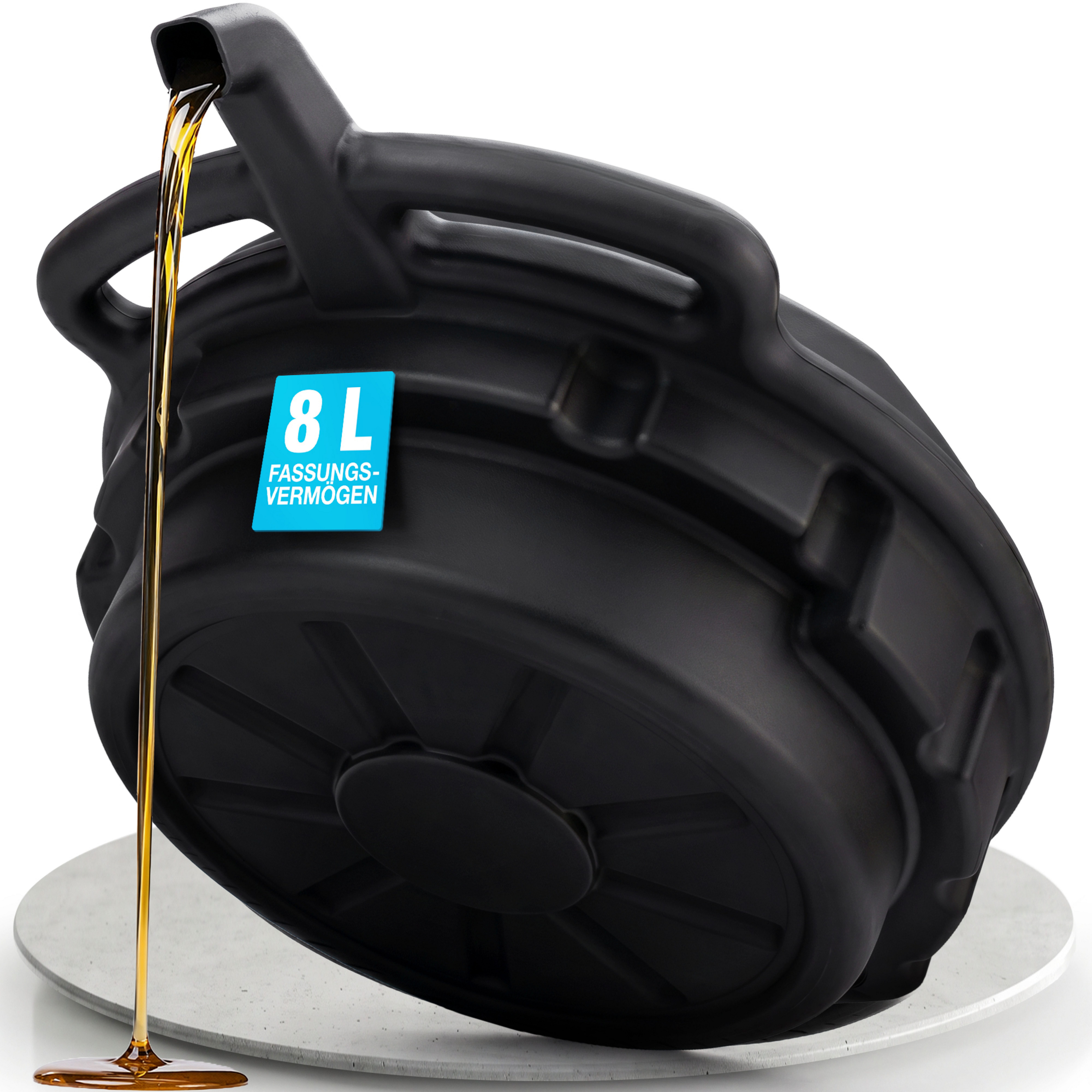 NTG Nutzfahrzeug Technik GmbH Ölauffangwanne 8 Liter - Anti-Splash-Design mit integriertem Ausgießer, (1-tlg), Ölwanne auffangwanne für Auto Motorrad KFZ