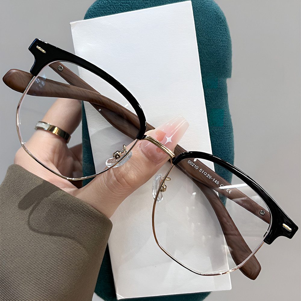 Lesebrille Damen Herren Halbrand Anti Blaulicht Mode