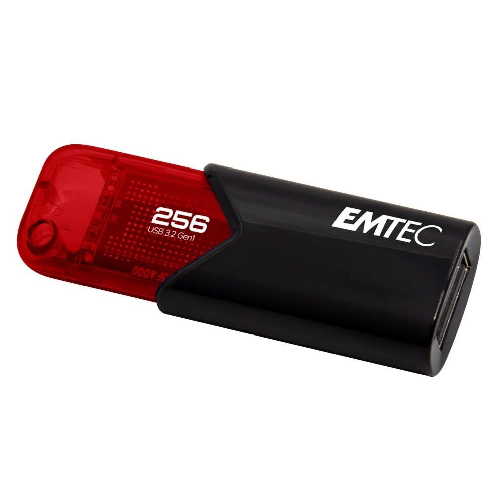 EMTEC B110 Click Easy 3.2 256GB USB-Stick (USB 3.2 Gen 1, 256 GB, Mechanischer Schieber)