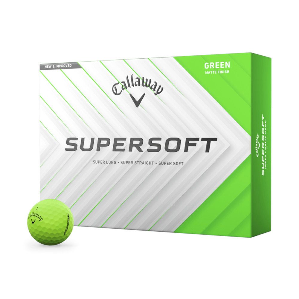 Callaway Golfball Callaway Golfball Supersoft 2025 Grün 1 Dutzend