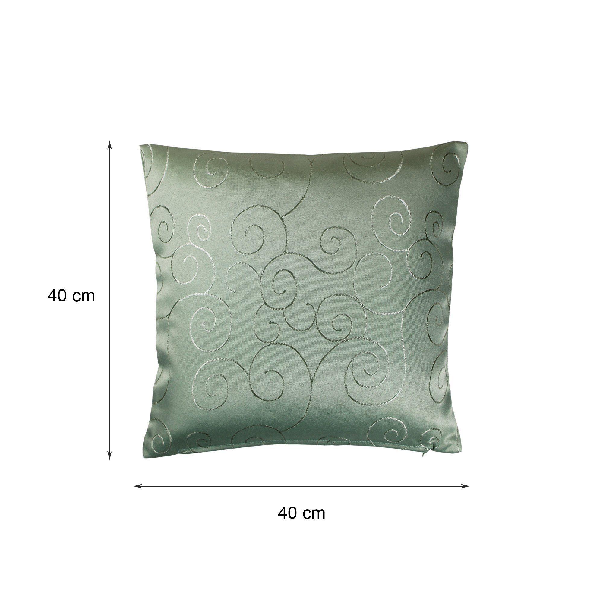 Haus und Deko Kissenbezug Kissenbezug Damast Circle Ornamente, (1 Stück) günstig online kaufen