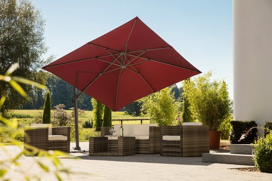 Schneider Schirme Ampelschirm »Rhodos Twist«, LxB 300x300 cm, mit