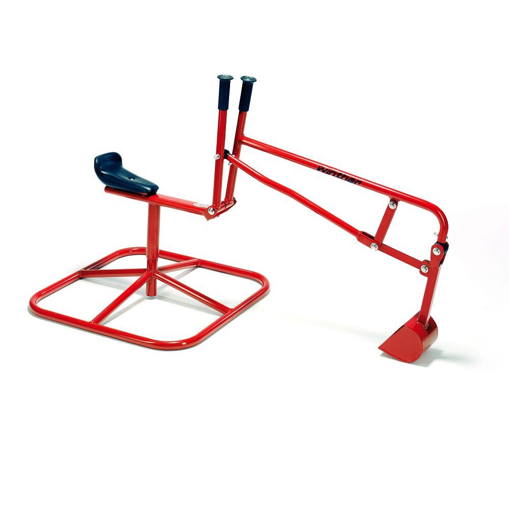Winther Tretfahrzeug Spielfahrzeug Challenge Bagger, Ideal für Schulen und Kindergärten