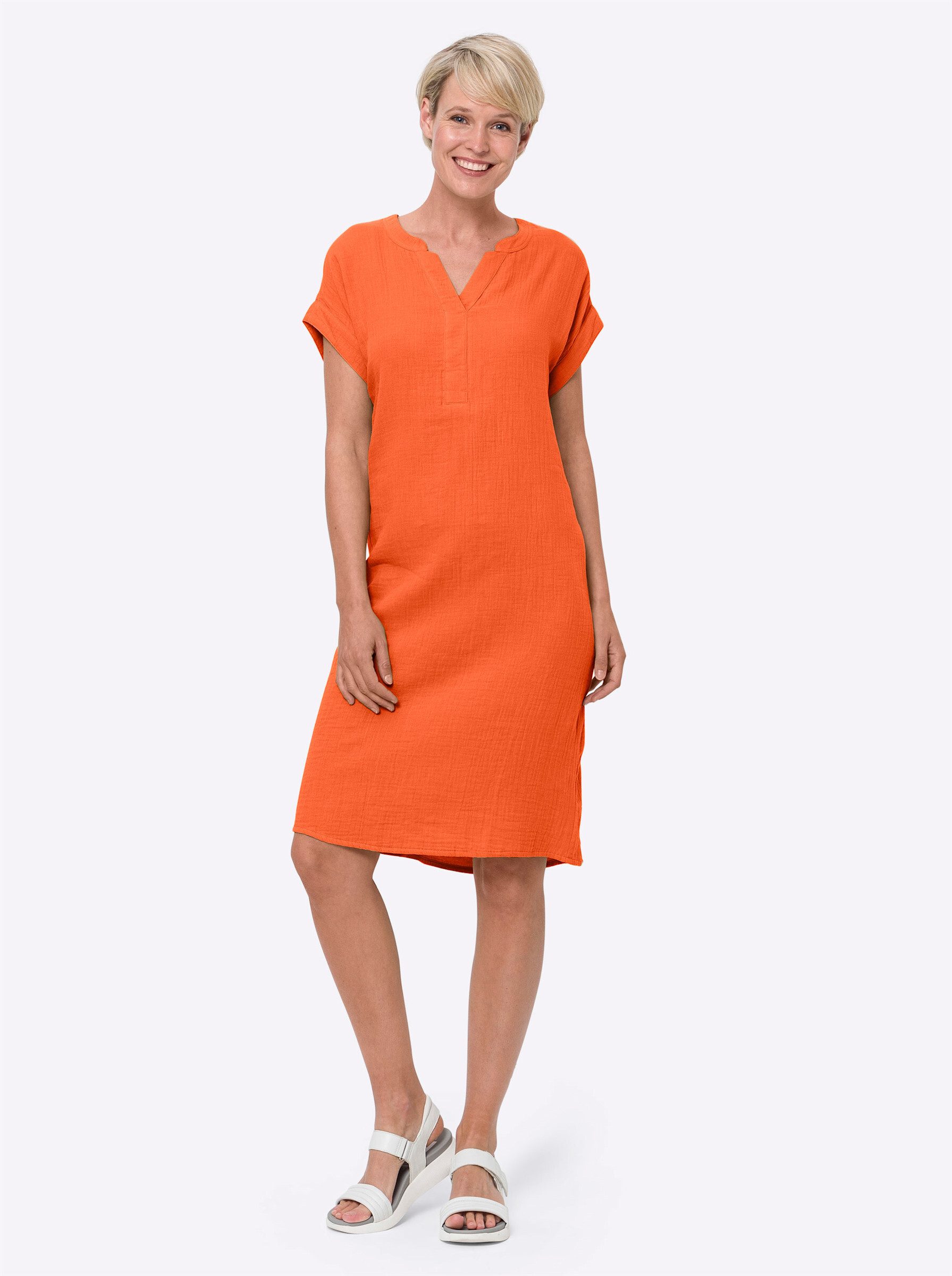 Sieh an! Etuikleid Baumwollkleid günstig online kaufen