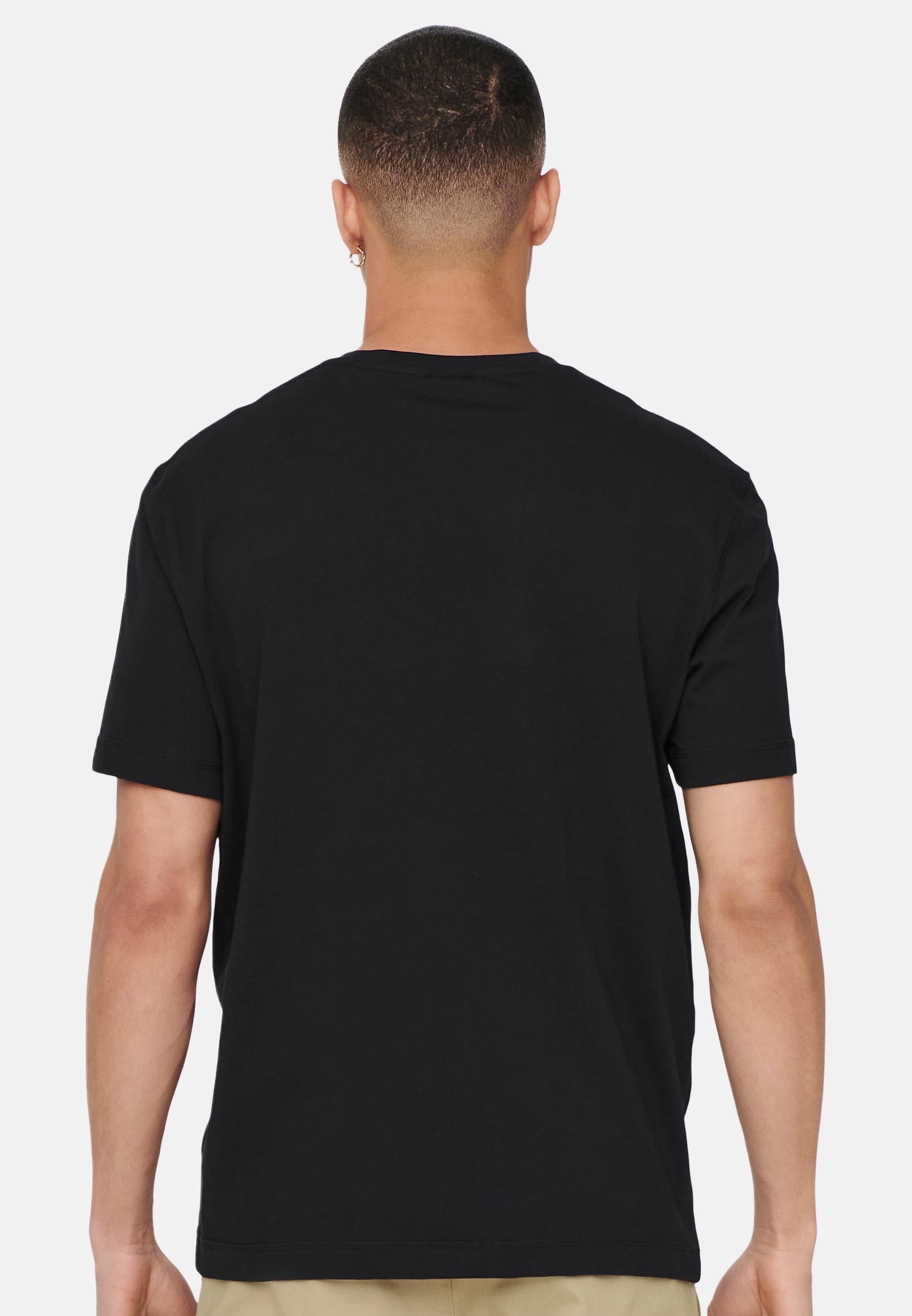 ONLY & SONS T-Shirt 3er Pack MAX (Spar-Set, 3-tlg) T-Shirt - Baumwolle - Atmungsaktiv - Vielseitiges Basic