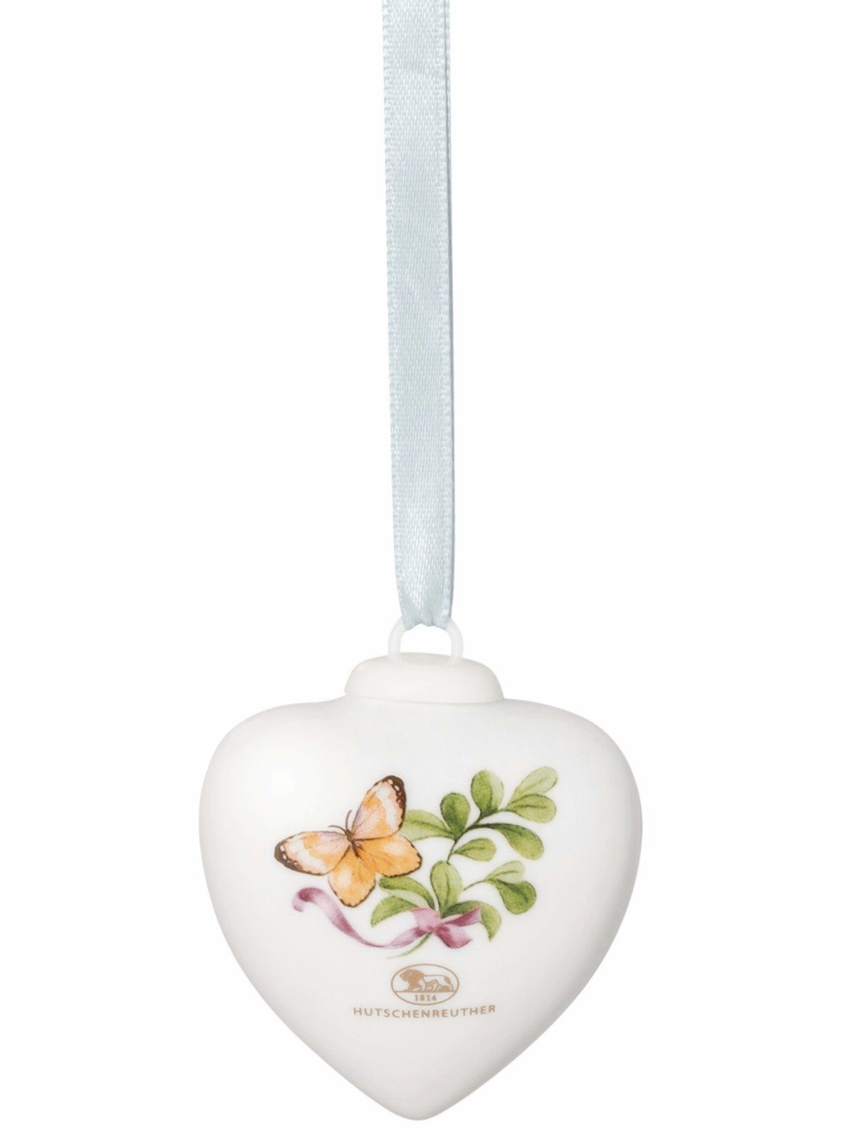 Hutschenreuther Dekohänger Frühlingsgrüsse Tulpe pink Porzellan-Mini-Herz
