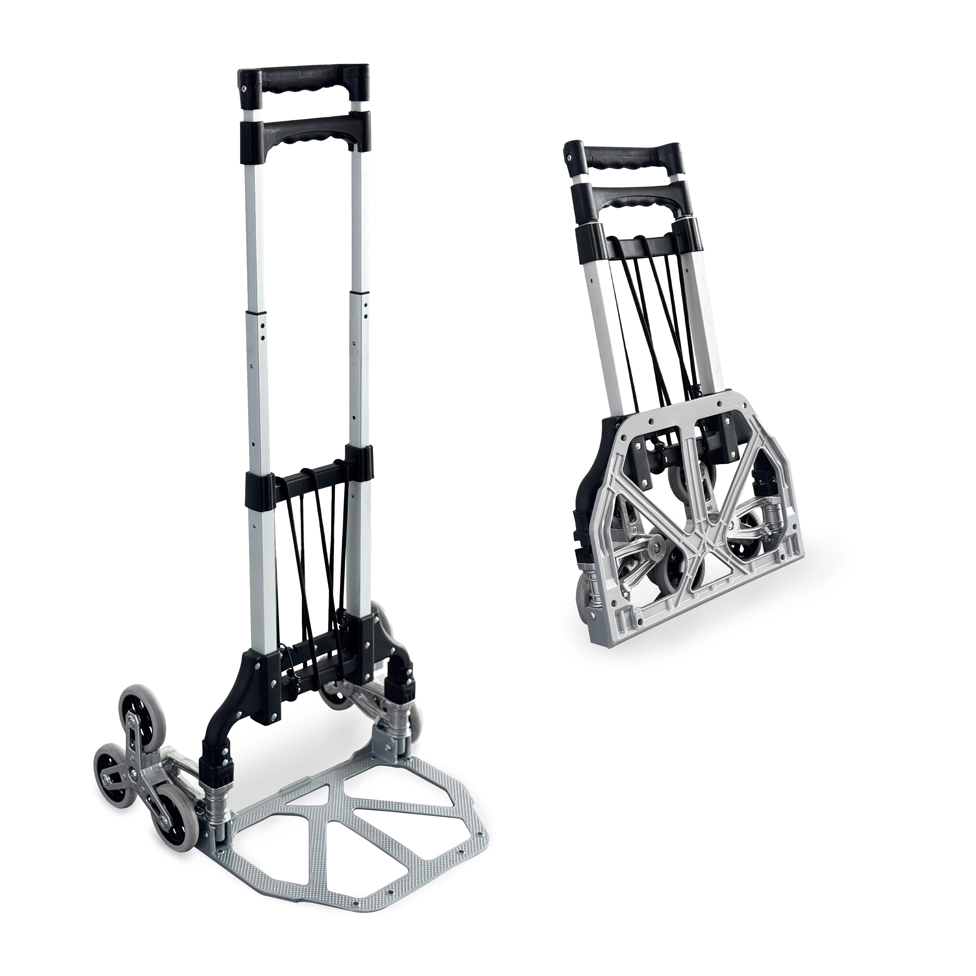 Grafner Treppensackkarre Treppensteiger Sackkarre Alu ausziehbar klappbar 70kg Treppensackkarre, 70kg Tragkraft, klappbar, ausziehbar