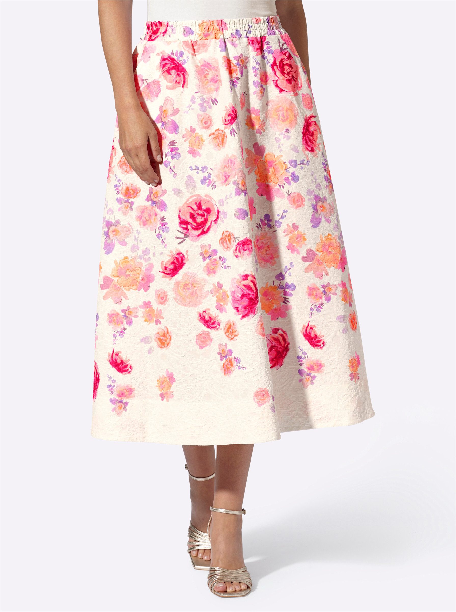 heine A-Linien-Rock Druck-Rock