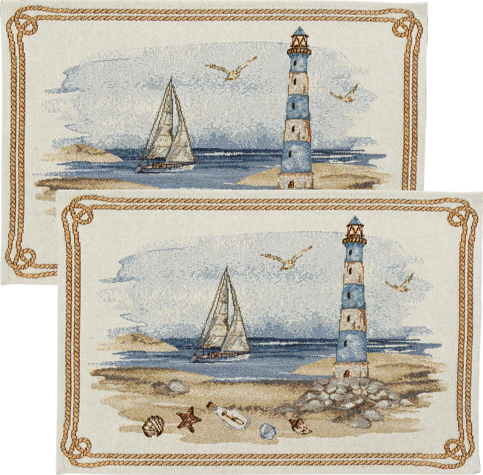 Platzset Tischset "Lighthouse" im 2er-Pack
