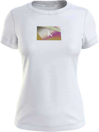 Calvin Klein Jeans T-Shirt ILLUMINATED BOX LOGO SLIM TEE