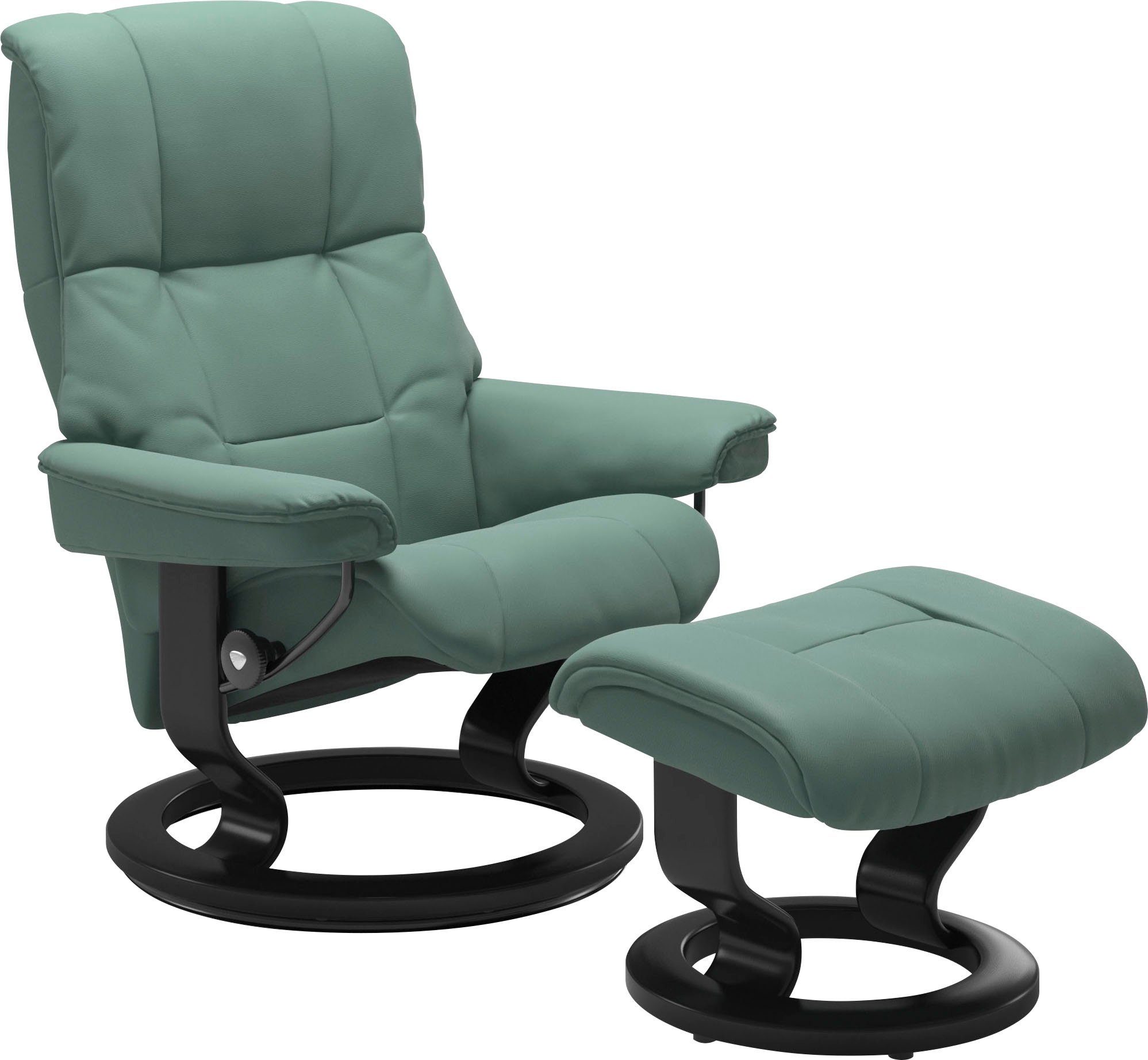 Stressless® Relaxsessel Mayfair (Set, Relaxsessel mit Hocker), mit Hocker, mit Classic Base, Größe S, M & L, Gestell Schwarz