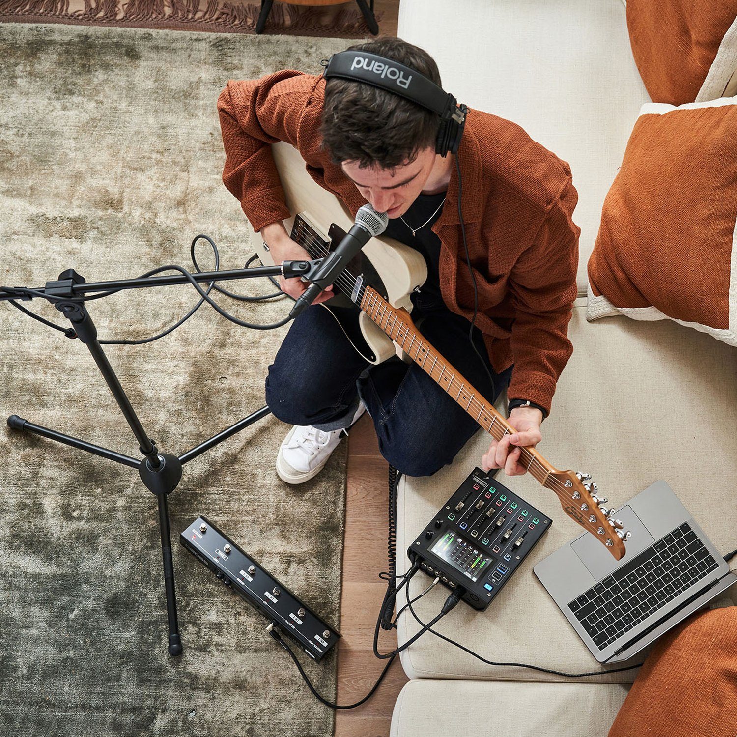 Boss by Roland Mischpult Boss GCS-5 Gigcaster Audio Streaming Mixer, (Mixer), All-In-One USB-Interface-Lösung