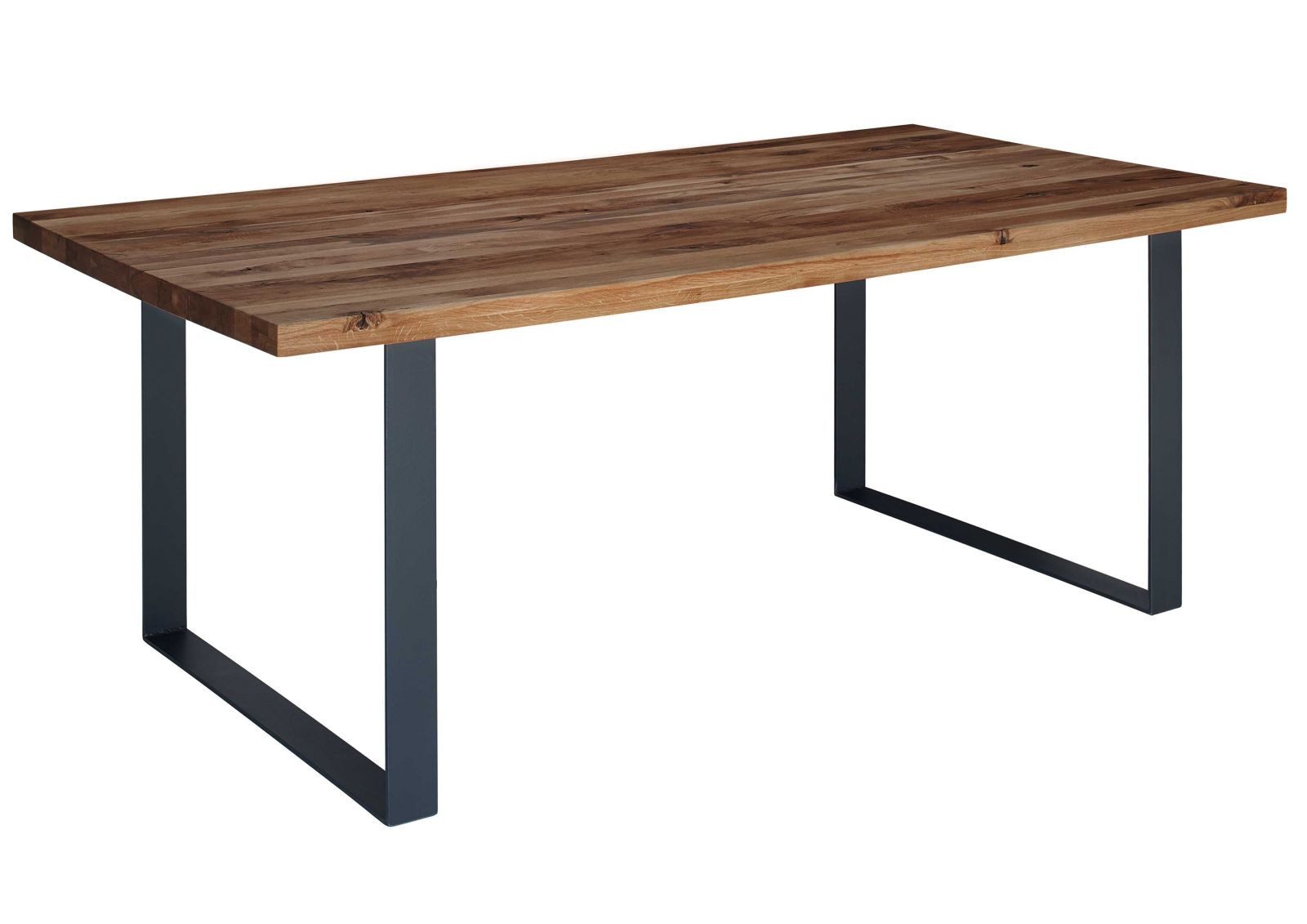 Massivmoebel24 Esstisch MONTREUX (Massivholz, Massivholztisch), Esstisch Wild-/Zerreiche 160x90x76 Tabacco brown geölt MONTREUX #313