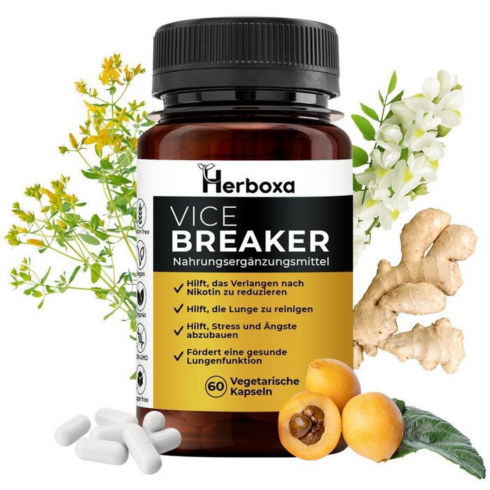 Herboxa.com Körperpflegemittel Herboxa Vice Breaker Rauchstopp Hilfe Reinigen Sie Ihre Lunge 1-tlg.