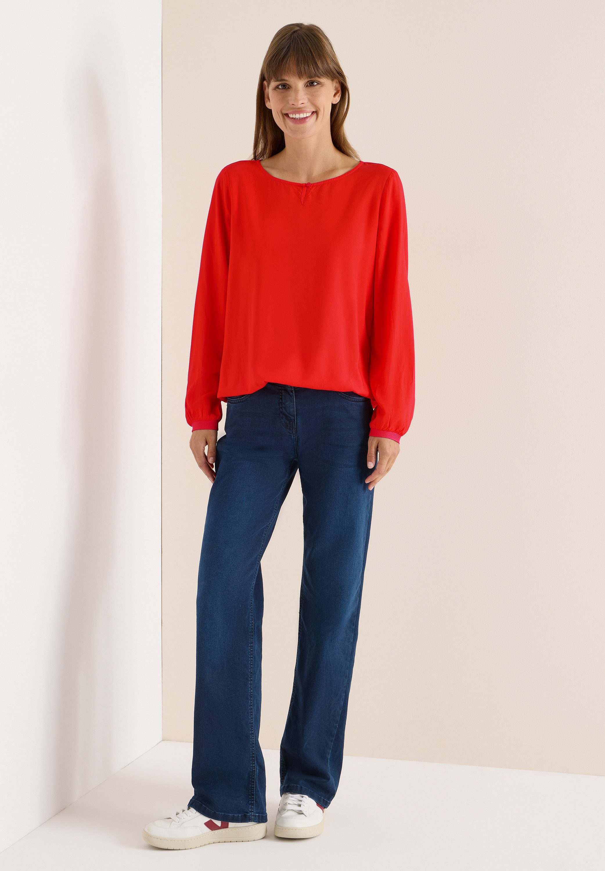 CECIL Langarmbluse aus softer Viskose