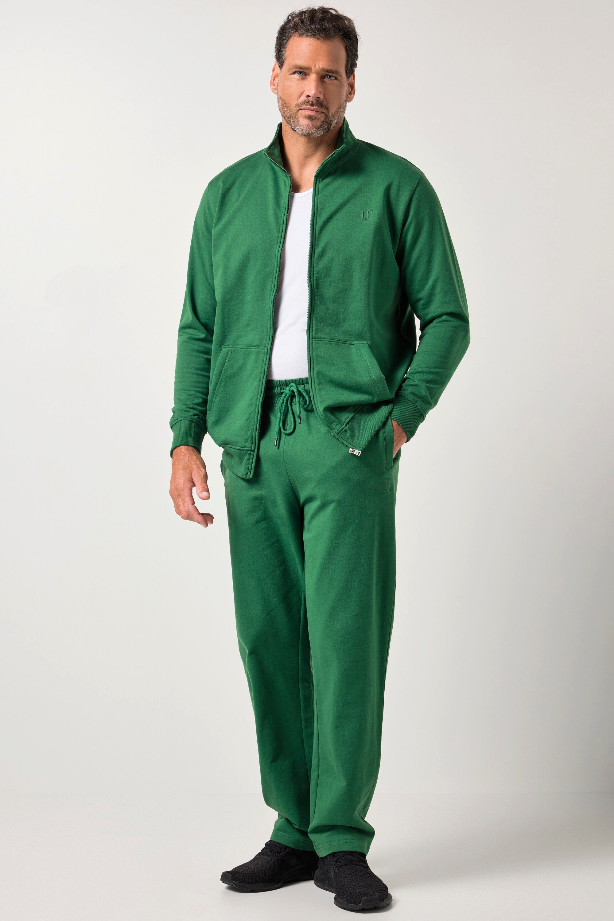 JP1880 Fleecejacke Jogginganzug 2-teilig Homewear Jacke und Hose
