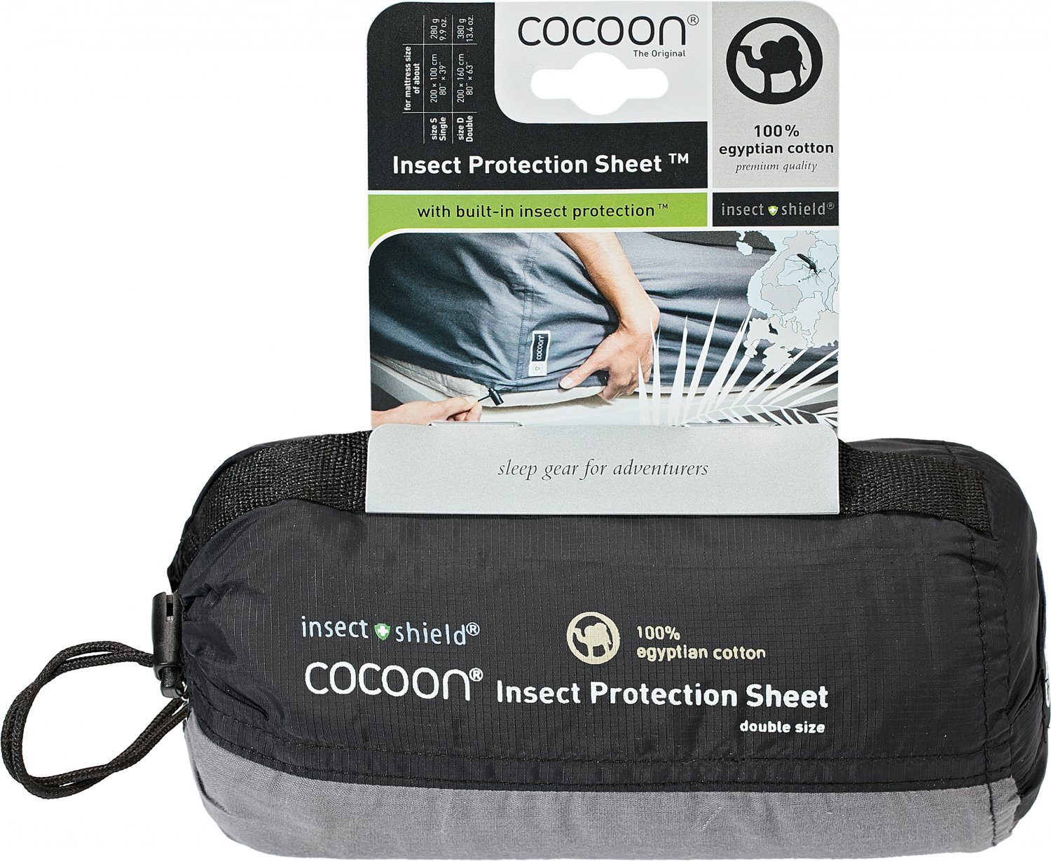 Cocoon Moskitonetz Cocoon Insect Protection Sheet Ägyp. BW double