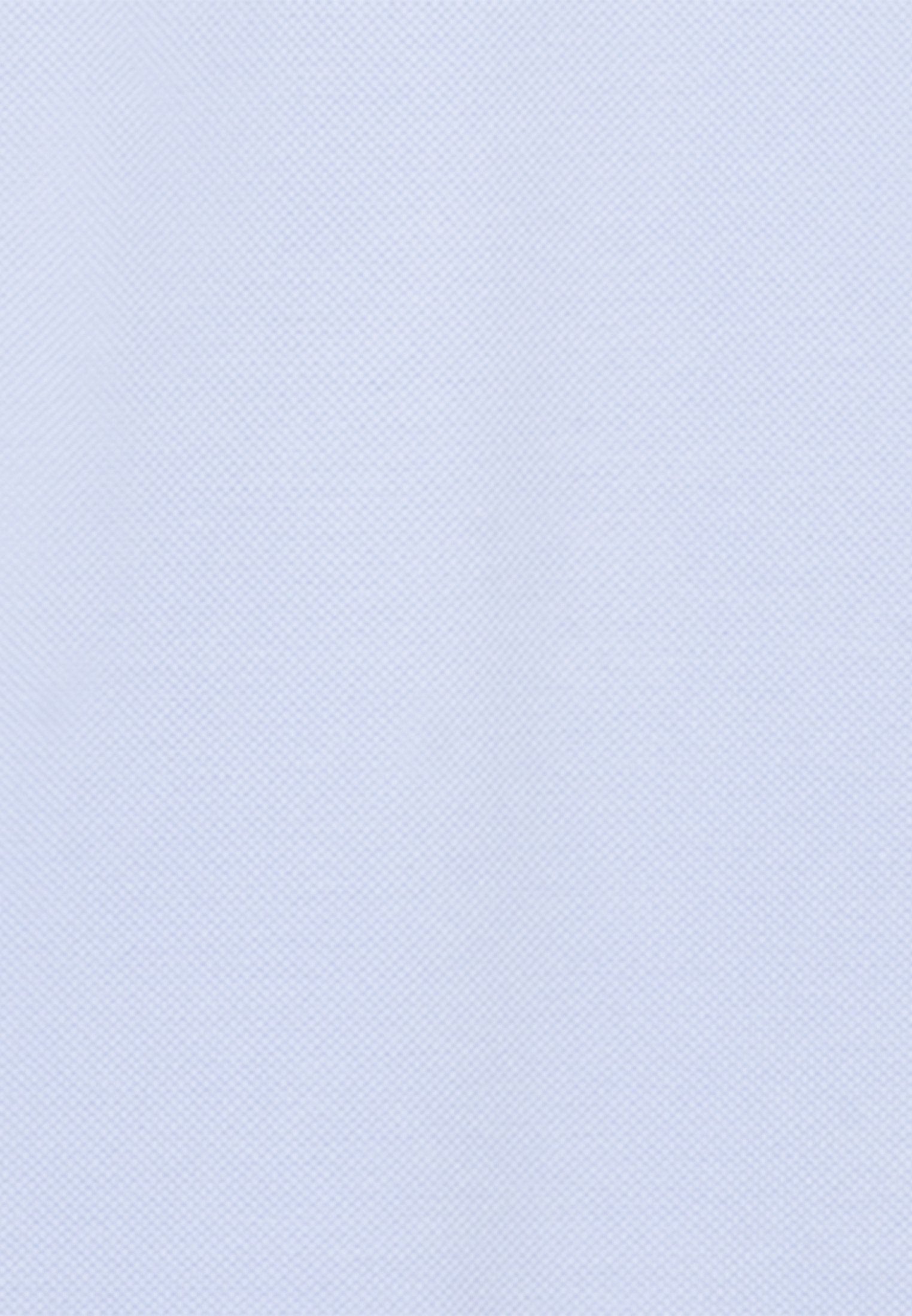 Uni Poloshirt Hellblau Kragen Kurzarm seidensticker Slim