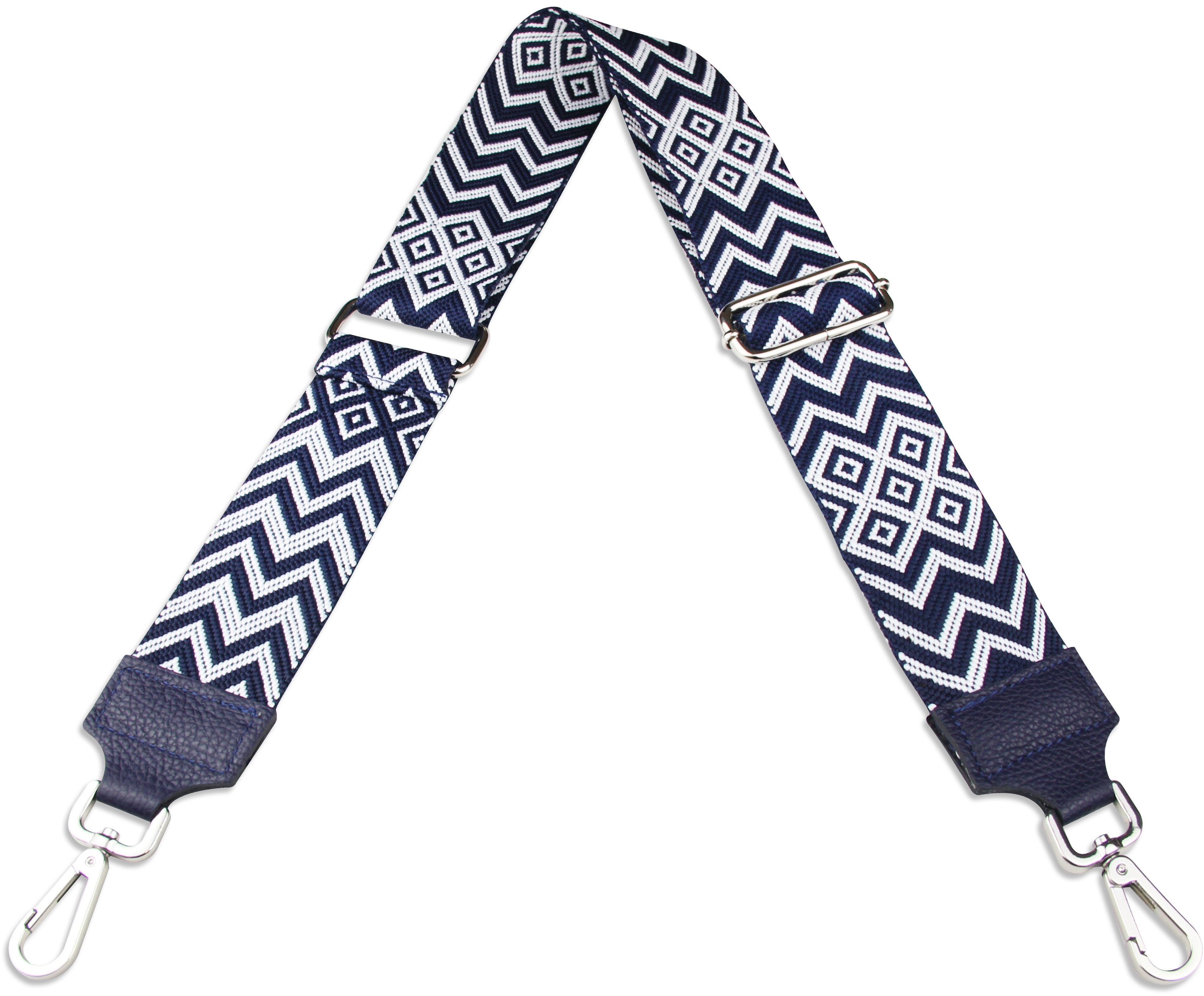 Frentree Schulterriemen MADE IN ITALY, 5cm breiter Schultergurt für Taschen, verstellbarer Gurt, Muster: Bohemian