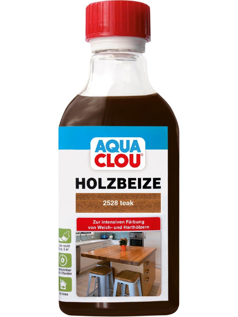 Holzbeize Aqua Clou Holzbeize 250 ml teak