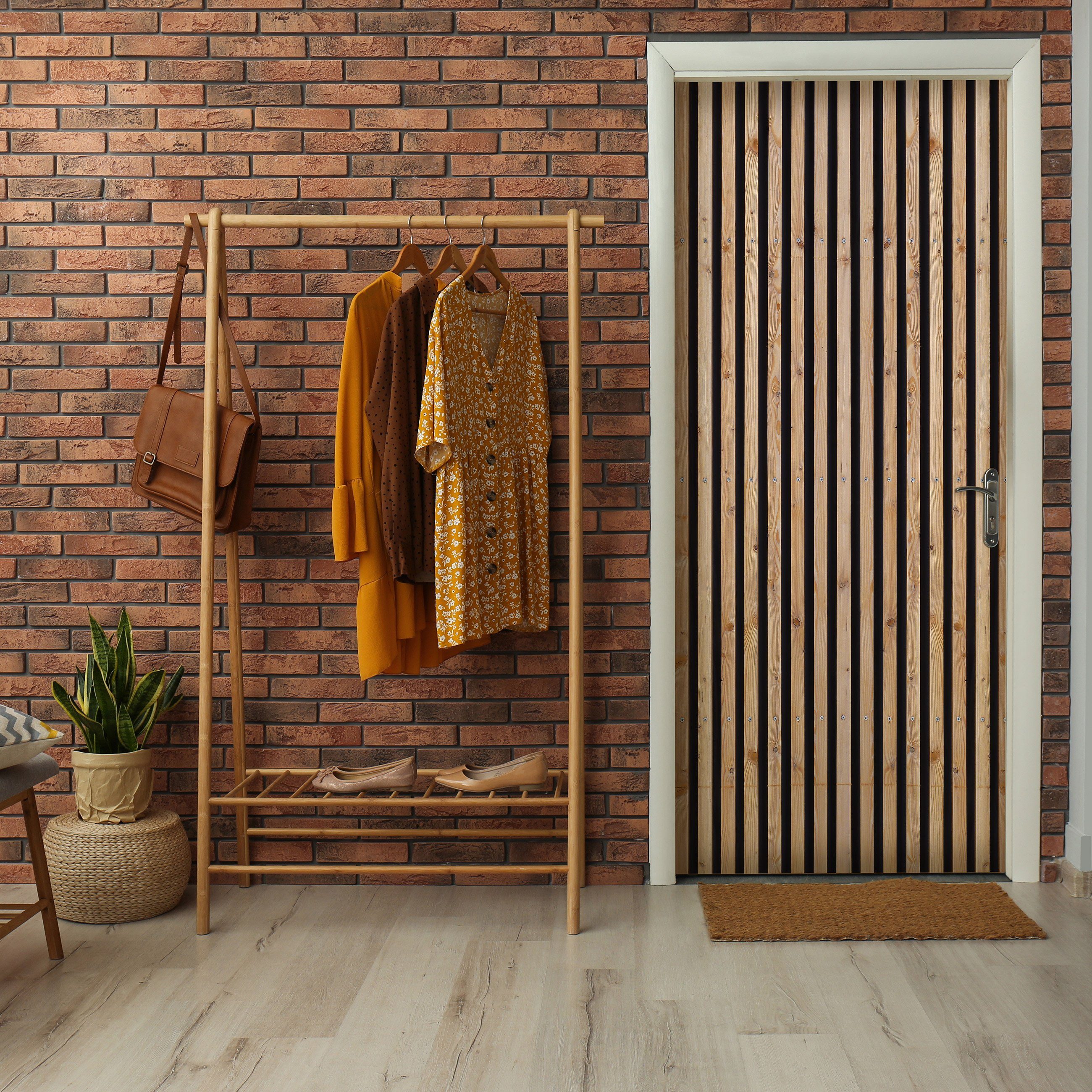 Wallarena Türtapete Selbstklebend Holzoptik Bretter 3D günstig online kaufen