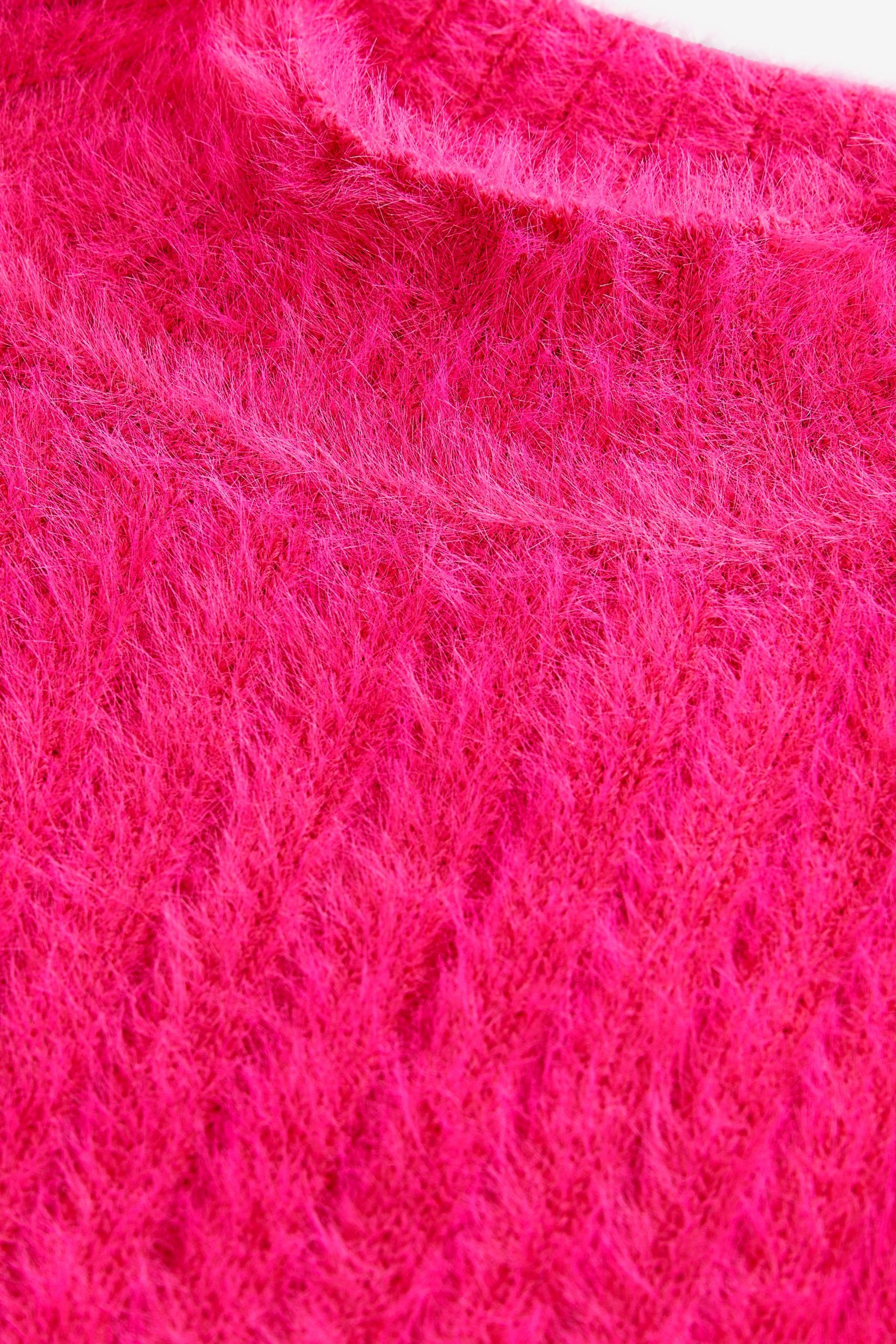 Trichterkragen Stehkragenpullover (1-tlg) mit Pullover Bright Next Pink